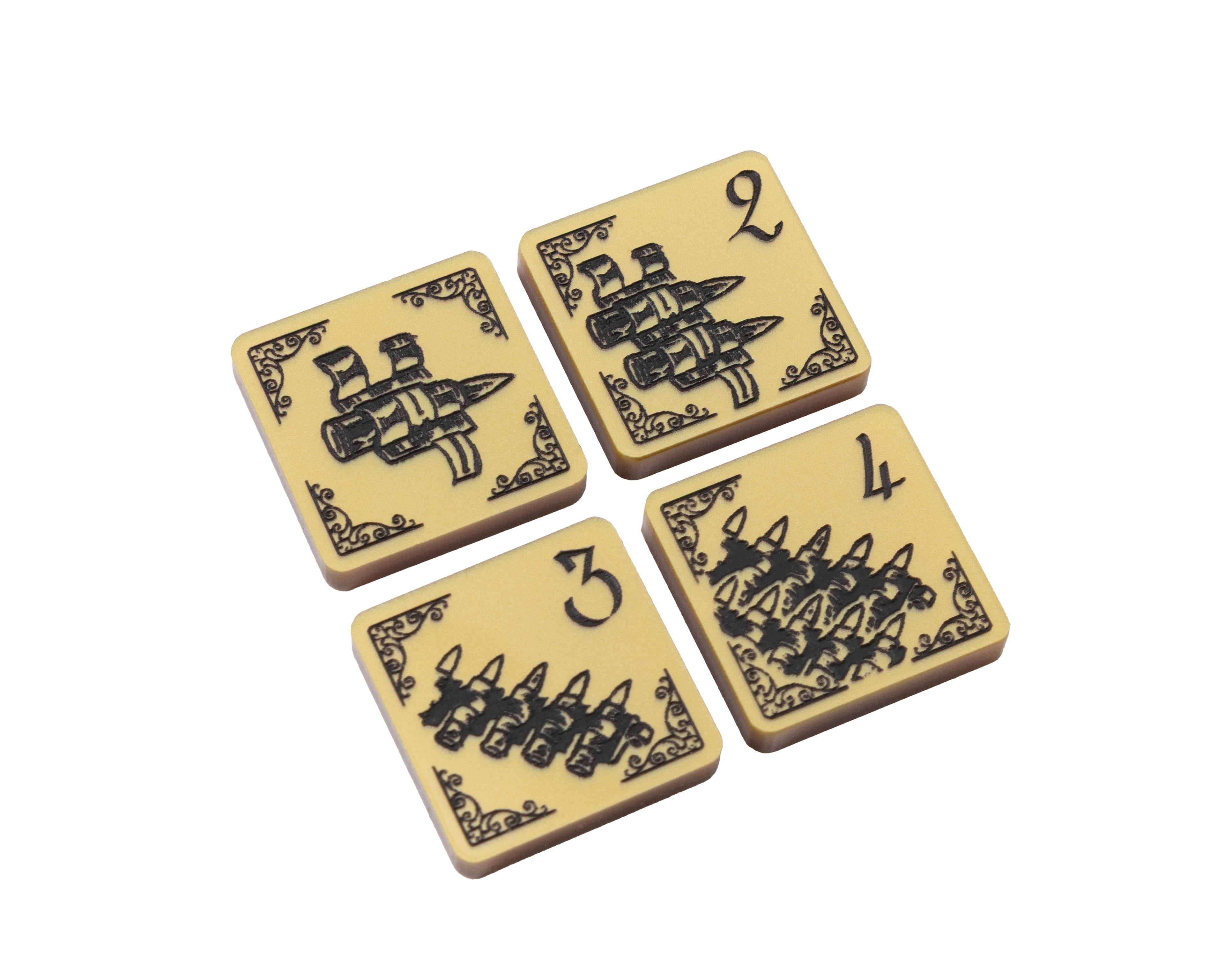 Gatling Gun Ammo Token Set for Arkham Horror LCG - The Drowned City