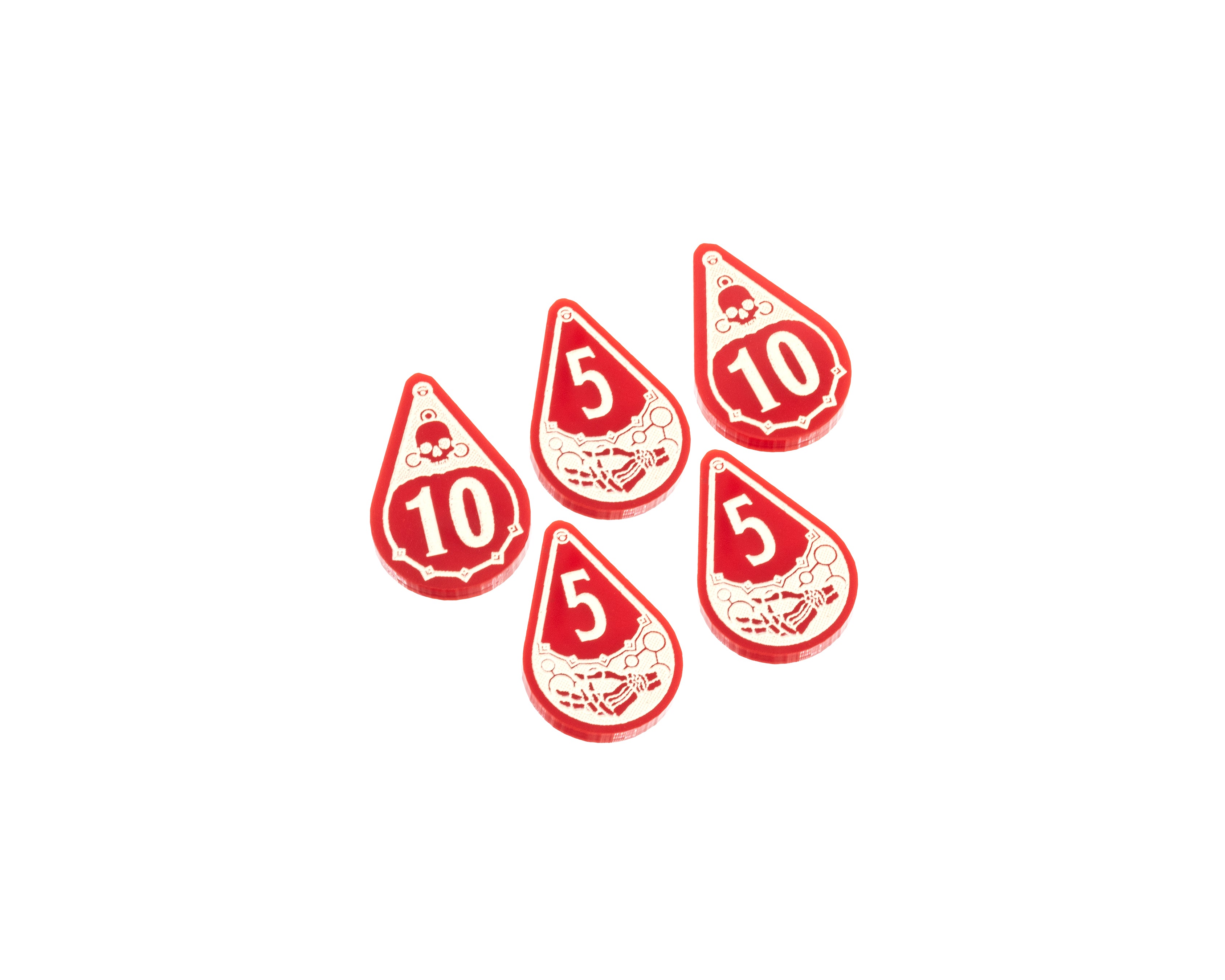 5 x 5/10 Health Tokens for Warhammer: Age of Sigmar