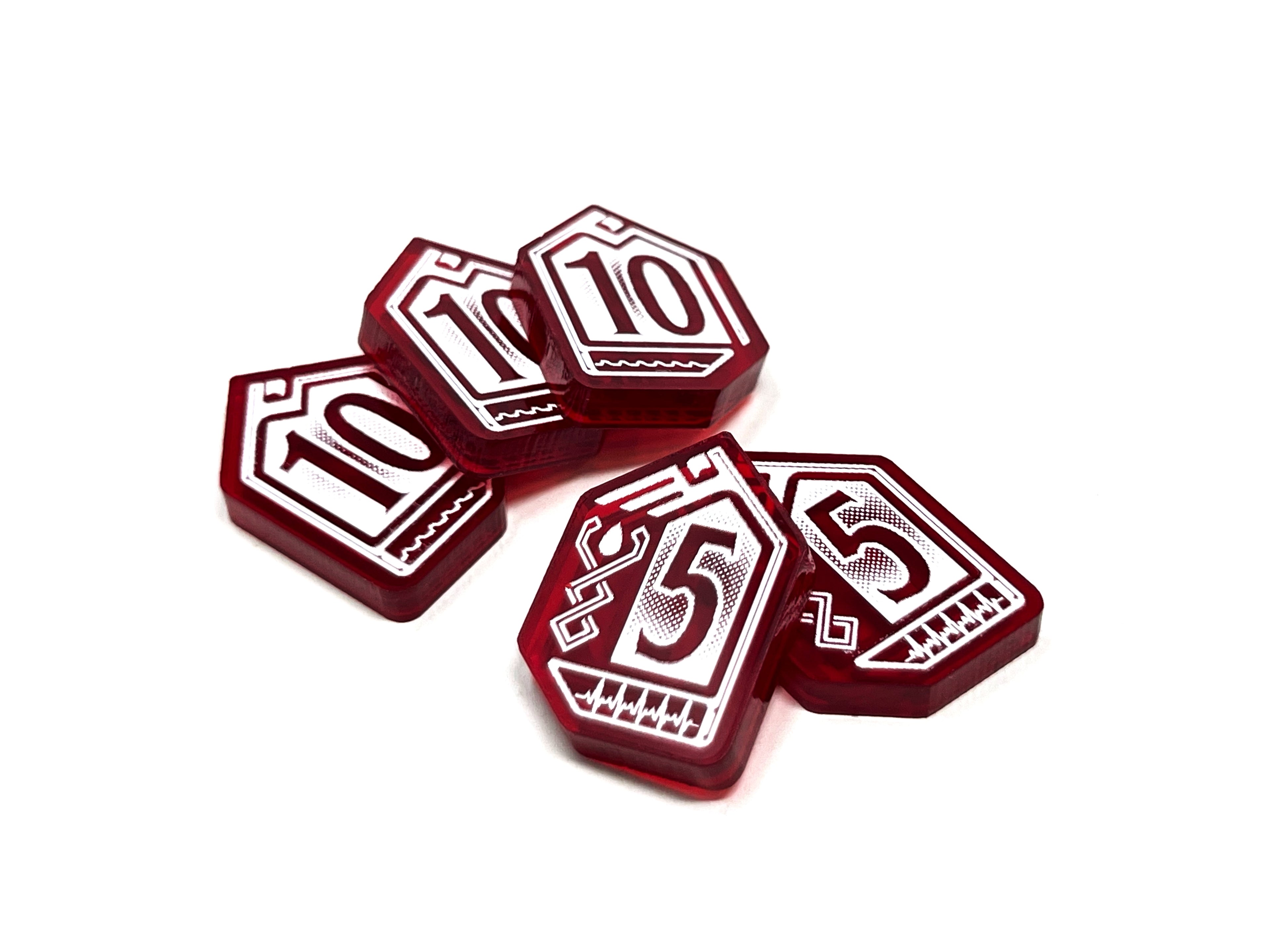 Wound 5/10 Token Set for Warhammer 40k 10th Edition