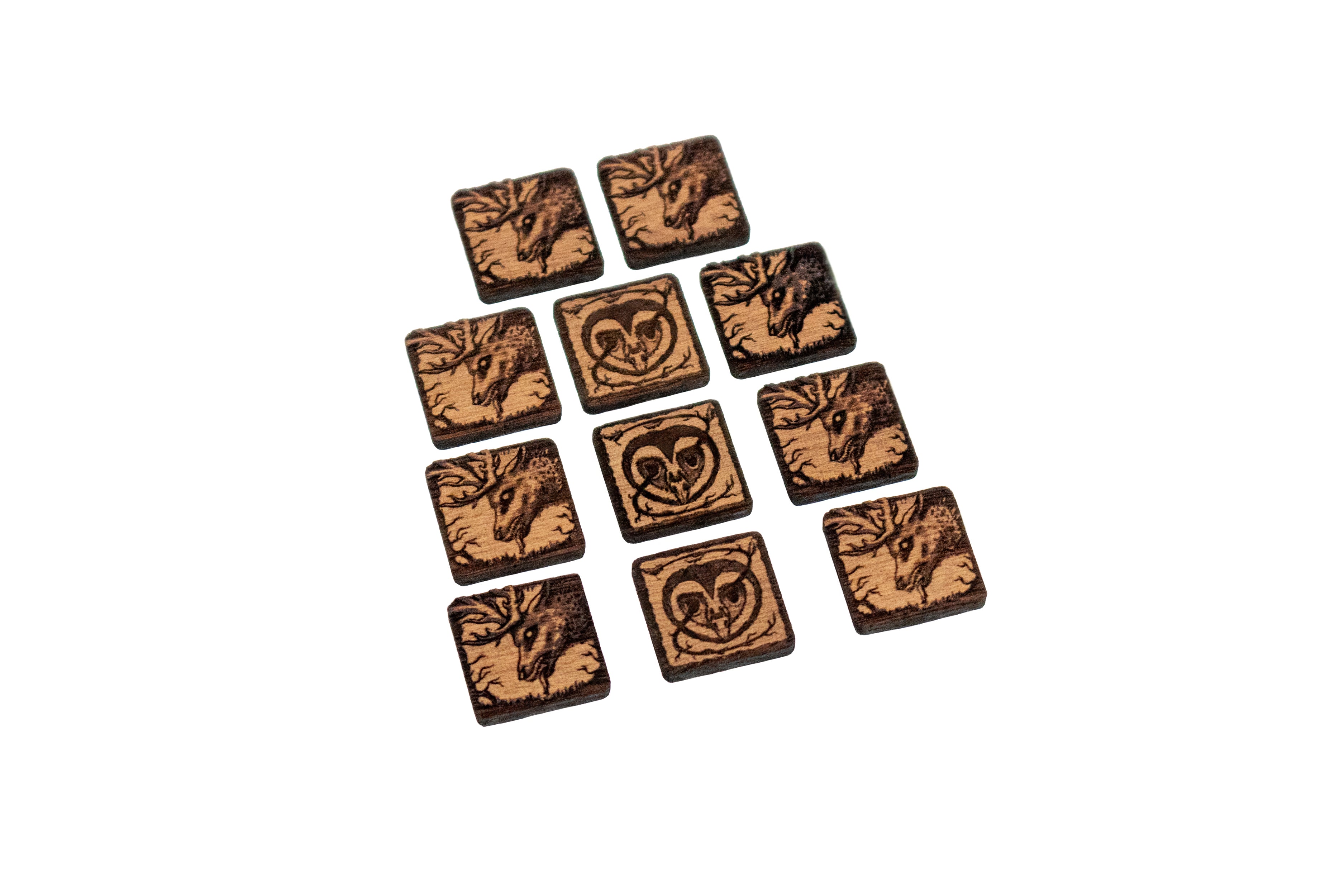 Arkham Hemlock Vale Wooden Doom / Clue Tokens