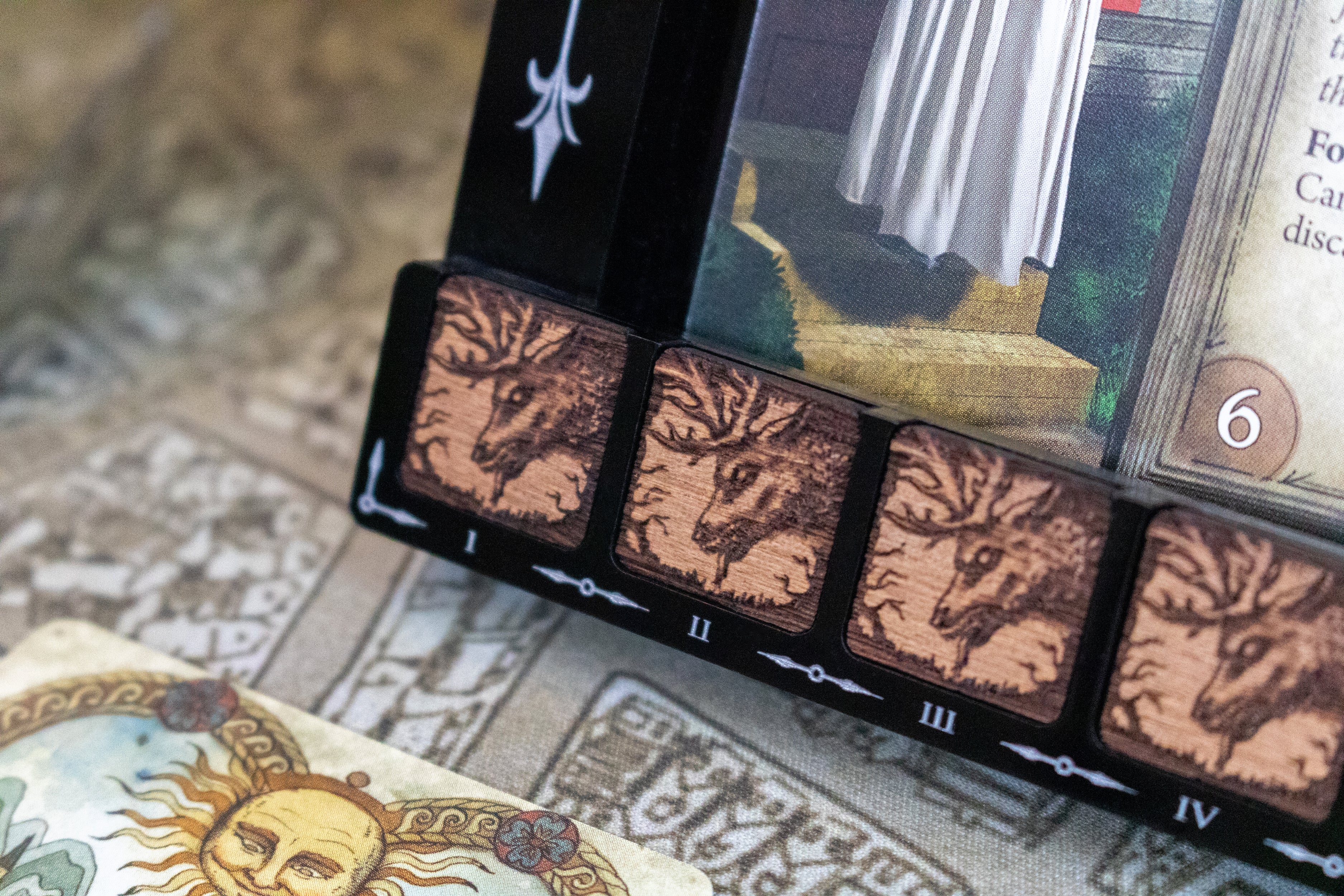 Arkham Hemlock Vale Wooden Doom / Clue Tokens
