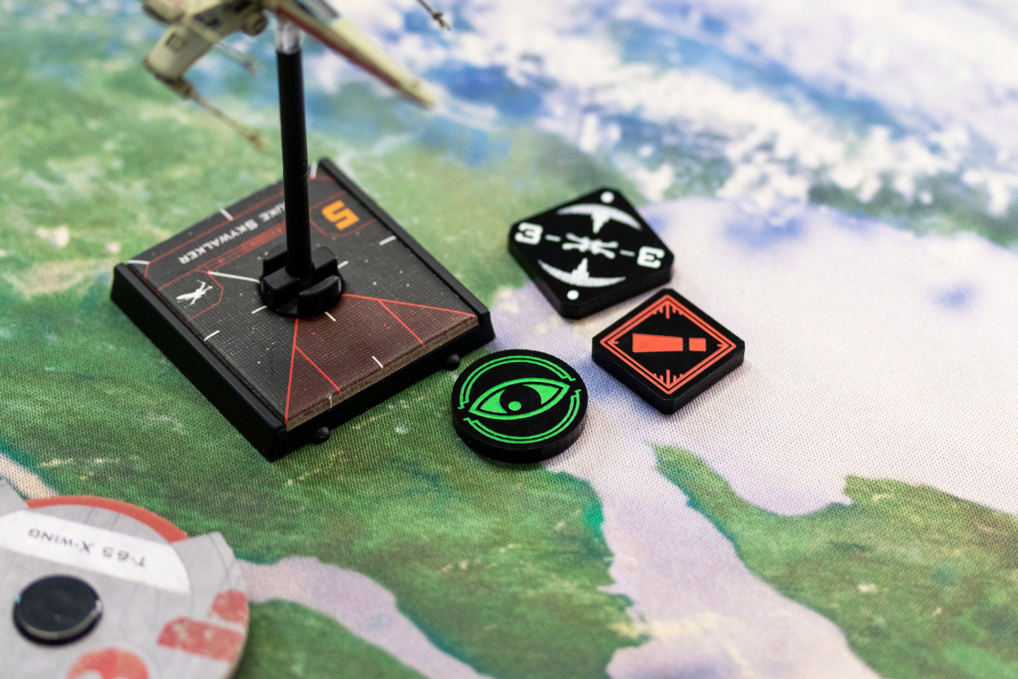 5 x Focus Tokens for X-Wing - Black Series (Single Sided)
