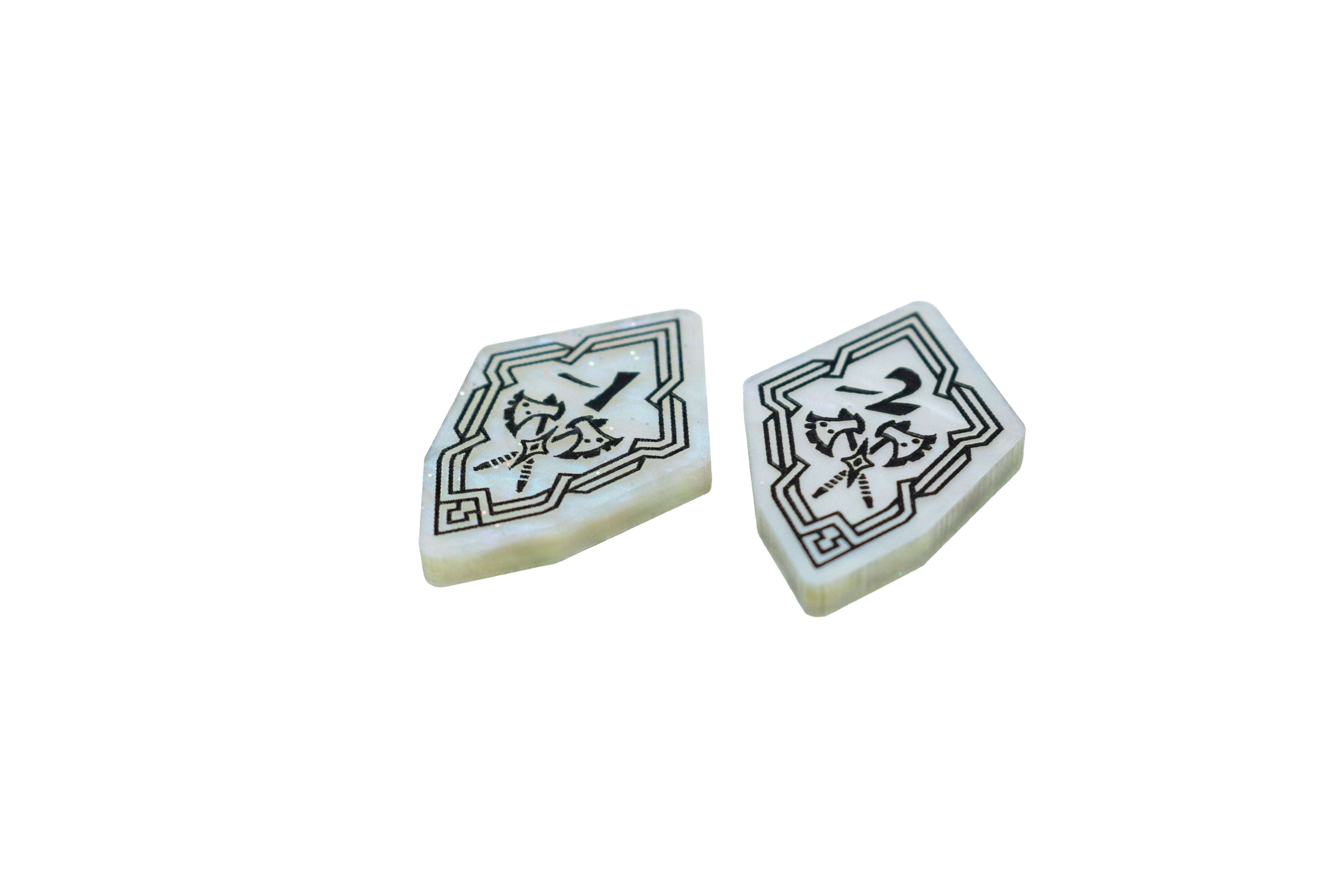 -1/2 Attack Negative Stat Modifier Tokens - Acrylic