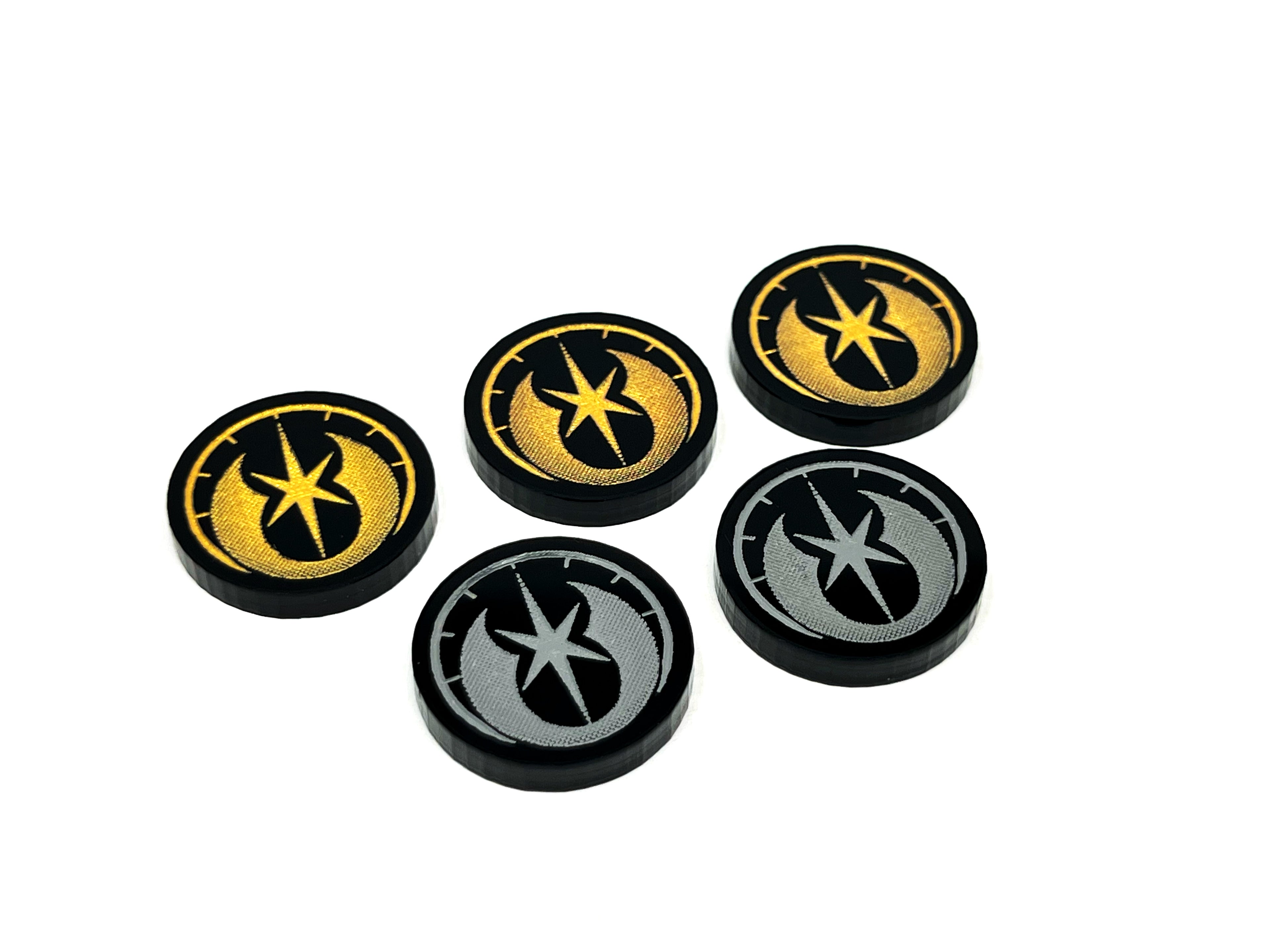 5 x Force Tokens for Star Wars Shatterpoint (Double Sided)