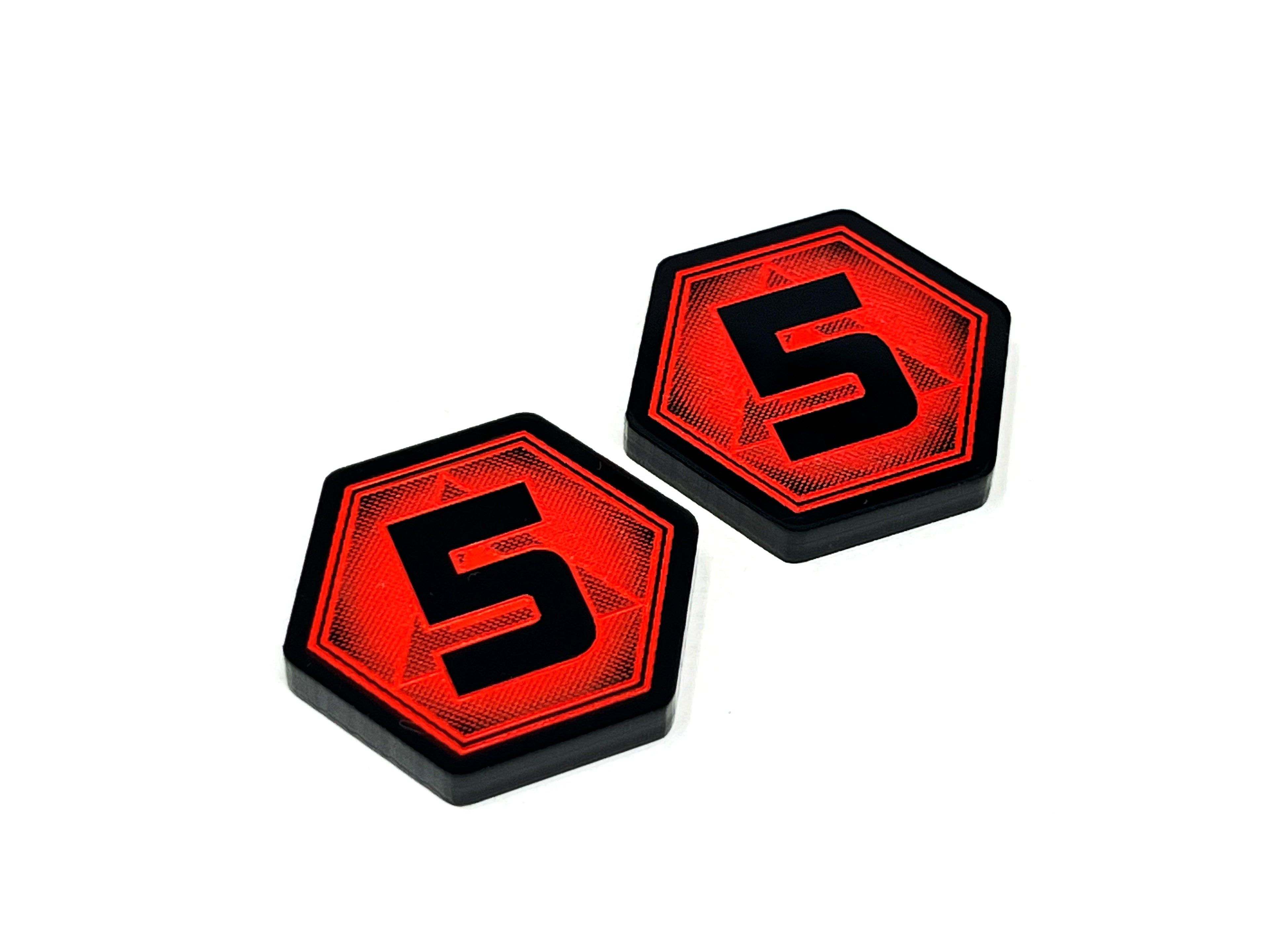 2 x 5/6 Damage Tokens for Star Wars Shatterpoint (Double Sided)