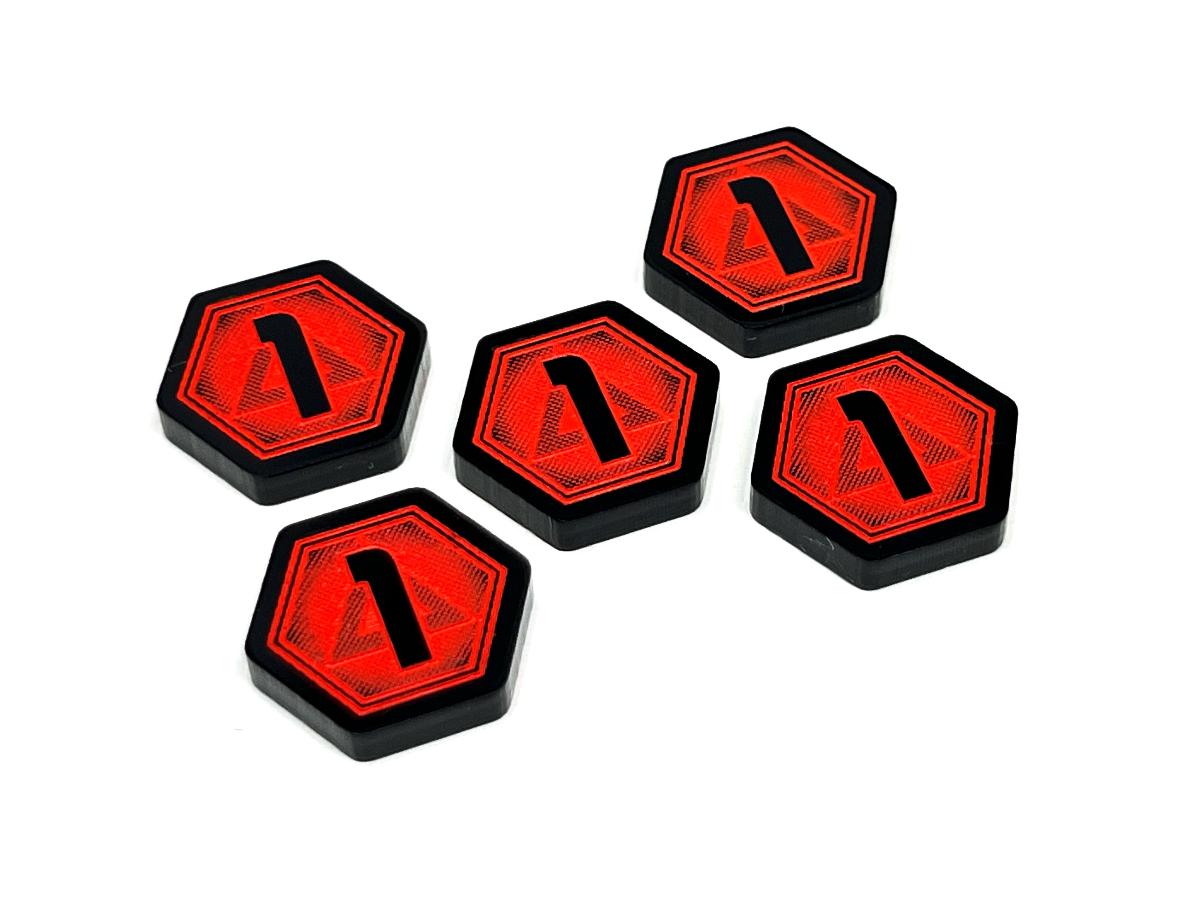 5 x 1/2 Damage Tokens for Star Wars Shatterpoint (Double Sided)