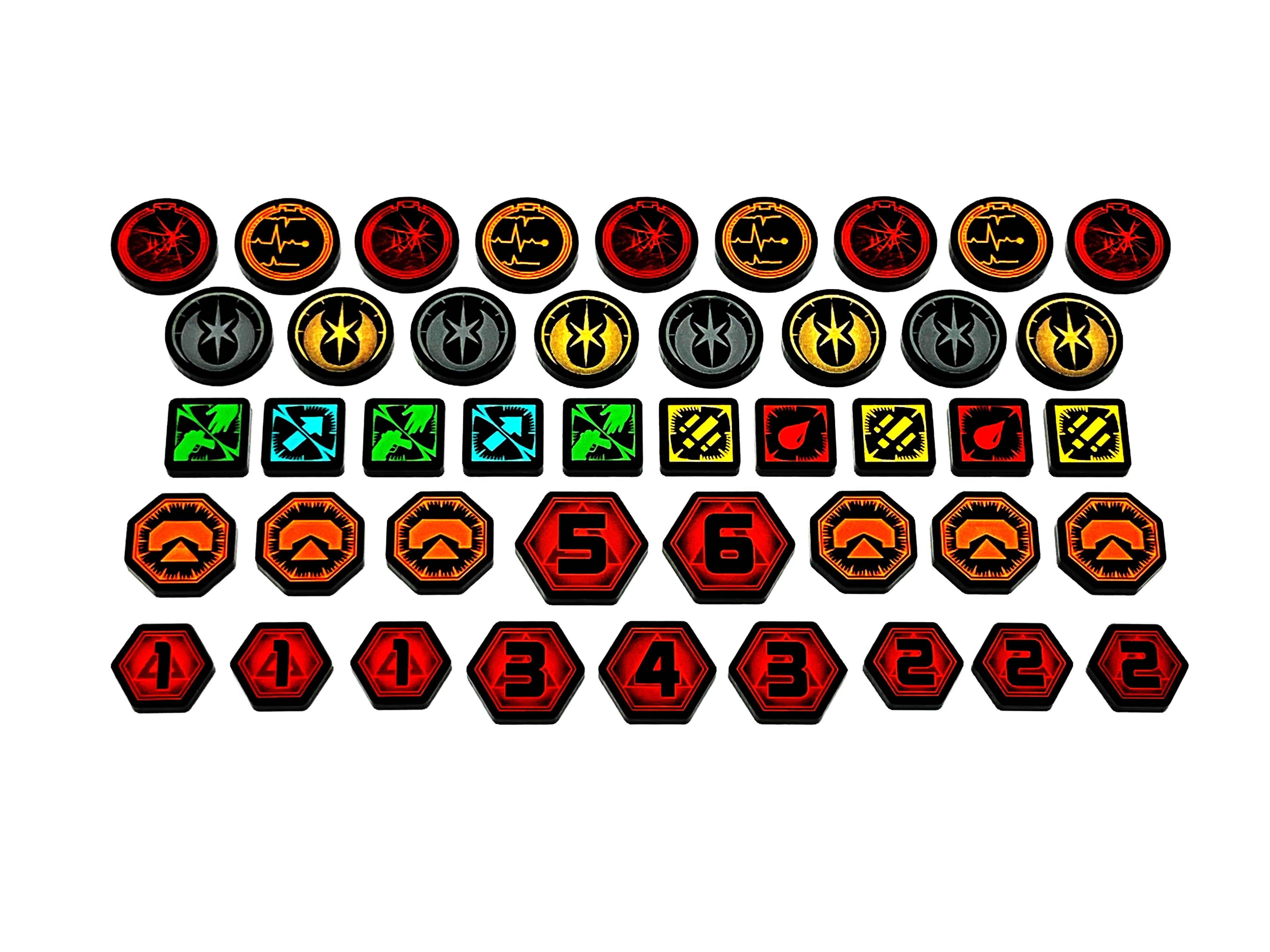 Single Player Token Set for Star Wars Shatterpoint (Double Sided)