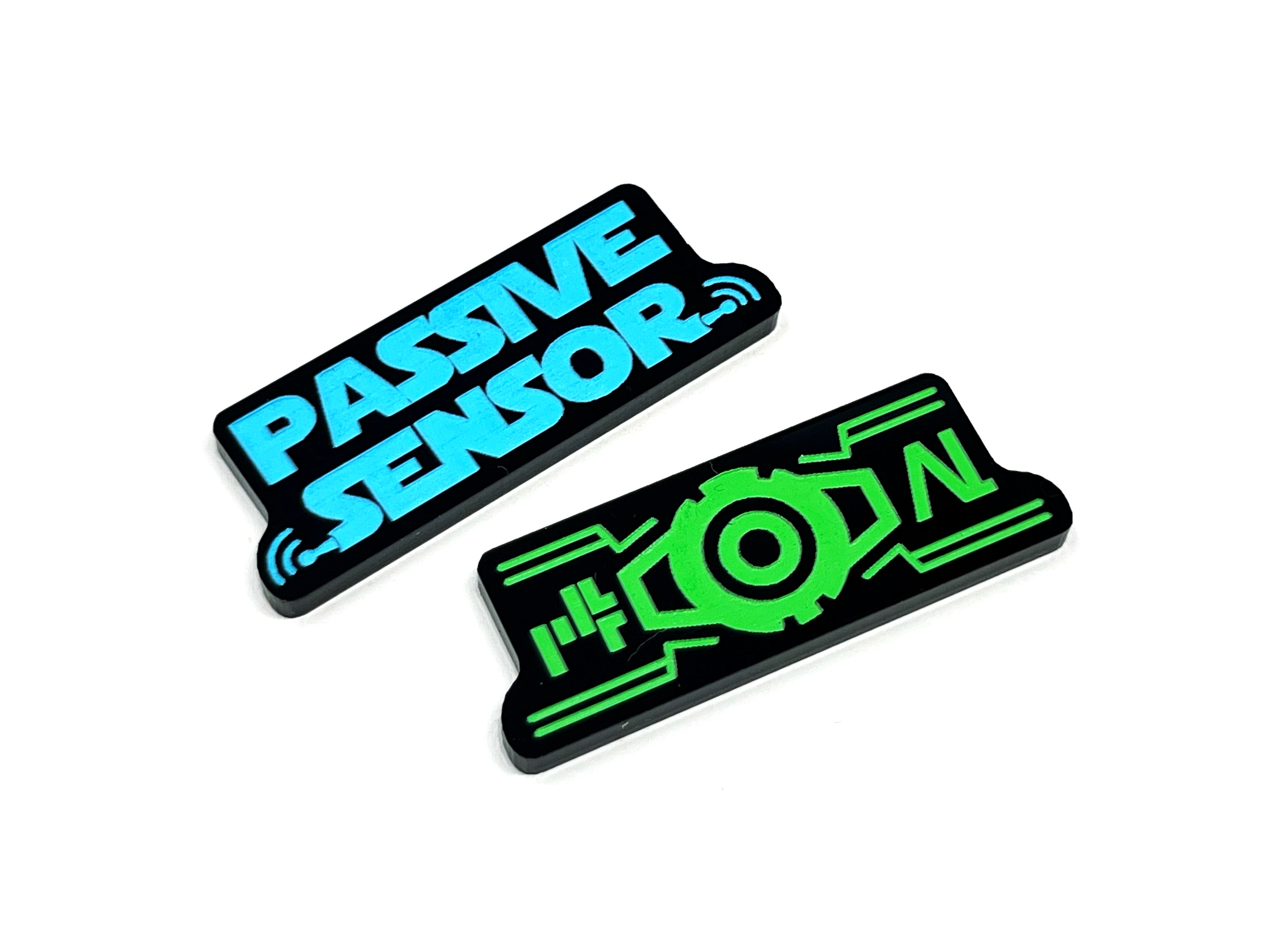 2 x Passive Sensor/Calculate Tokens - Text Series (Double Sided)