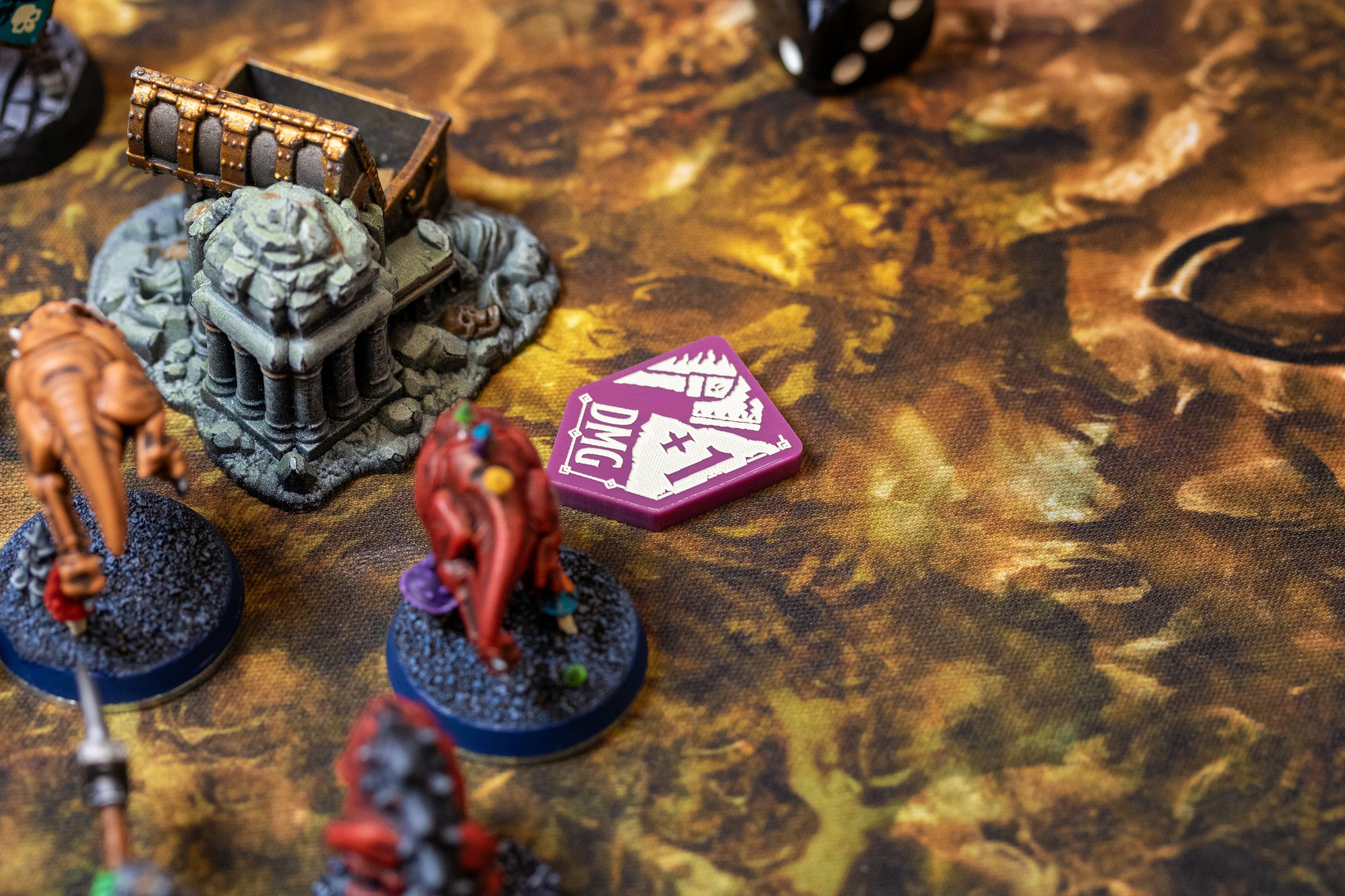 3 x Damage Modifier Tokens for Warhammer: Age of Sigmar