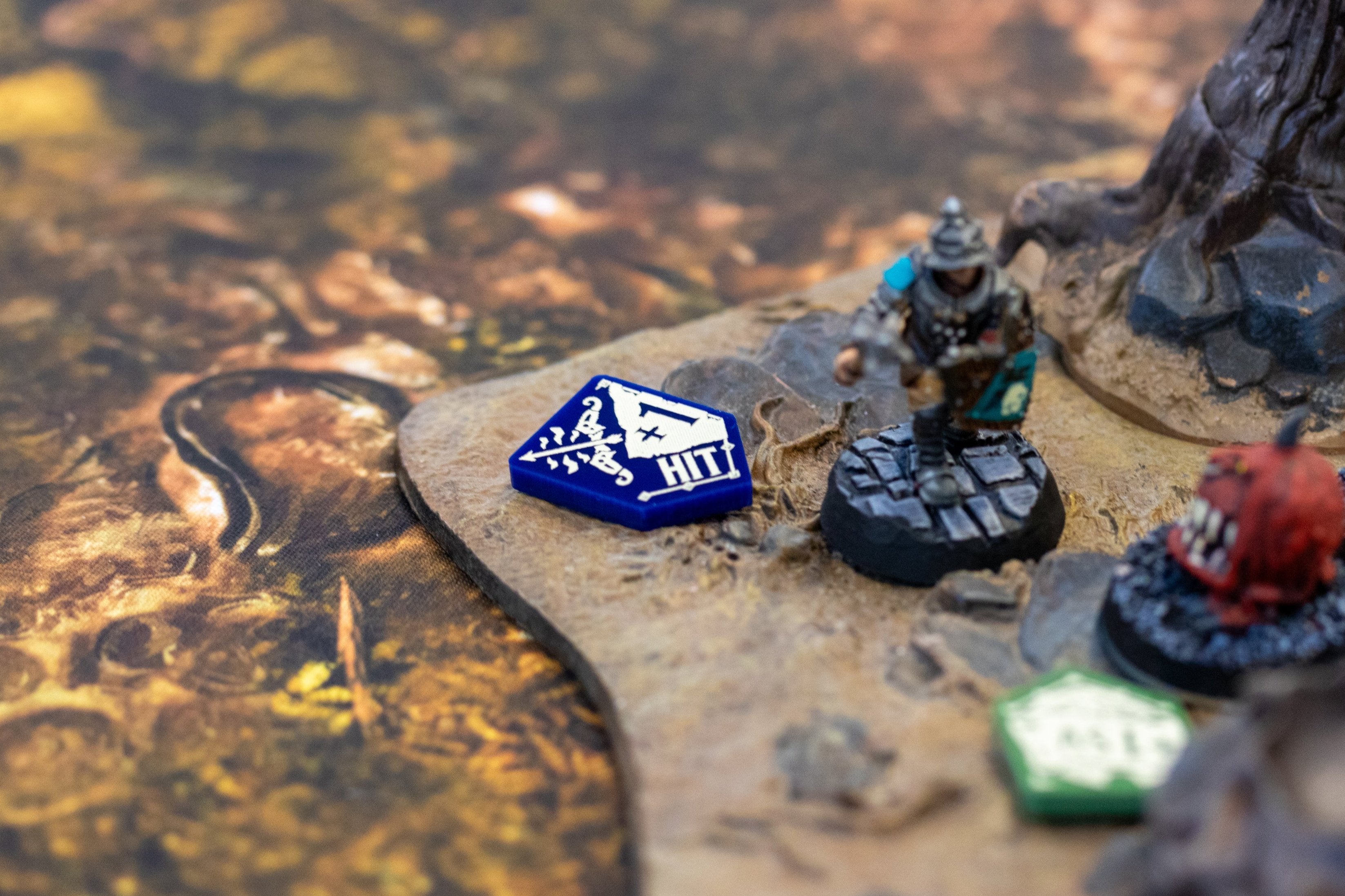 3 x Hit Modifier Tokens for Warhammer: Age of Sigmar