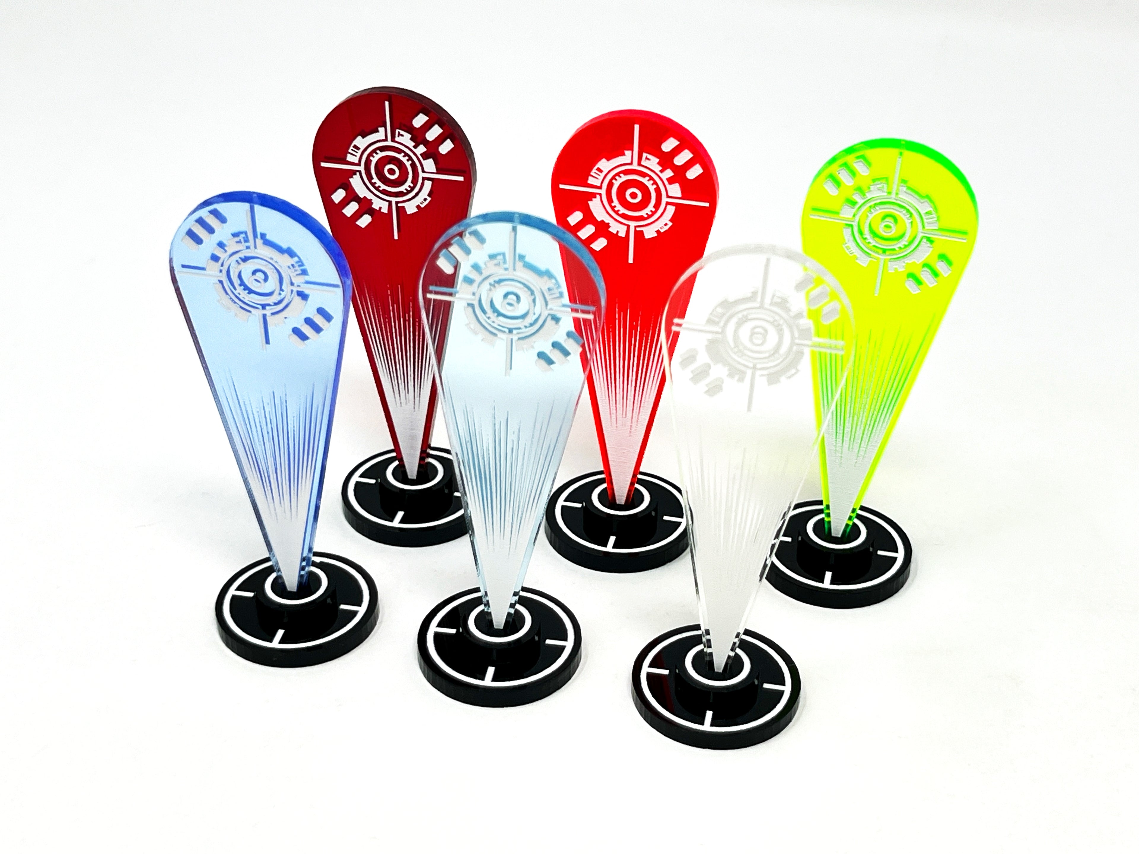 6 x Holographic Asset Markers (double sided) for SW Legion