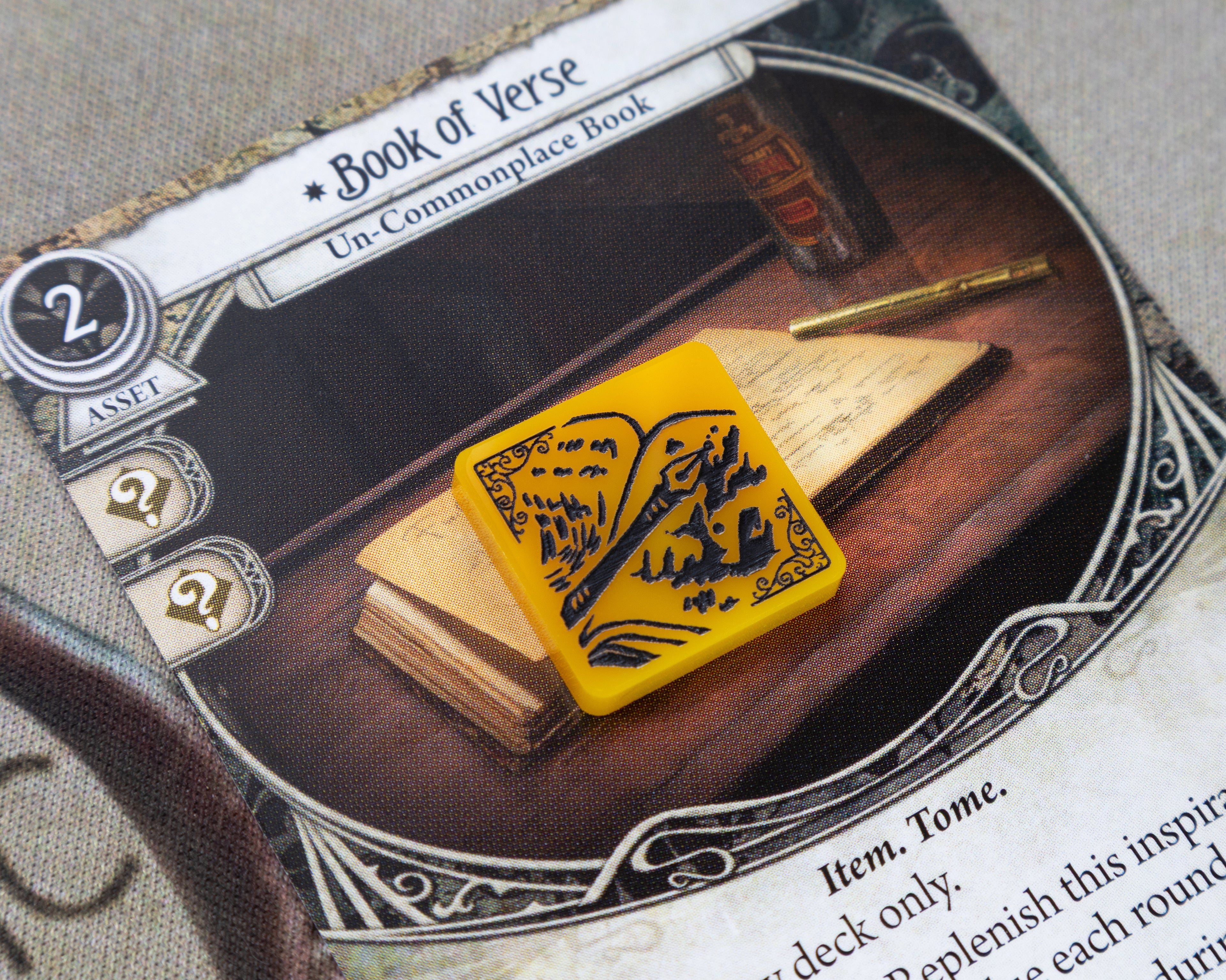 Inspiration (Normal + Galloway) Token for Arkham Horror LCG - The Drowned City