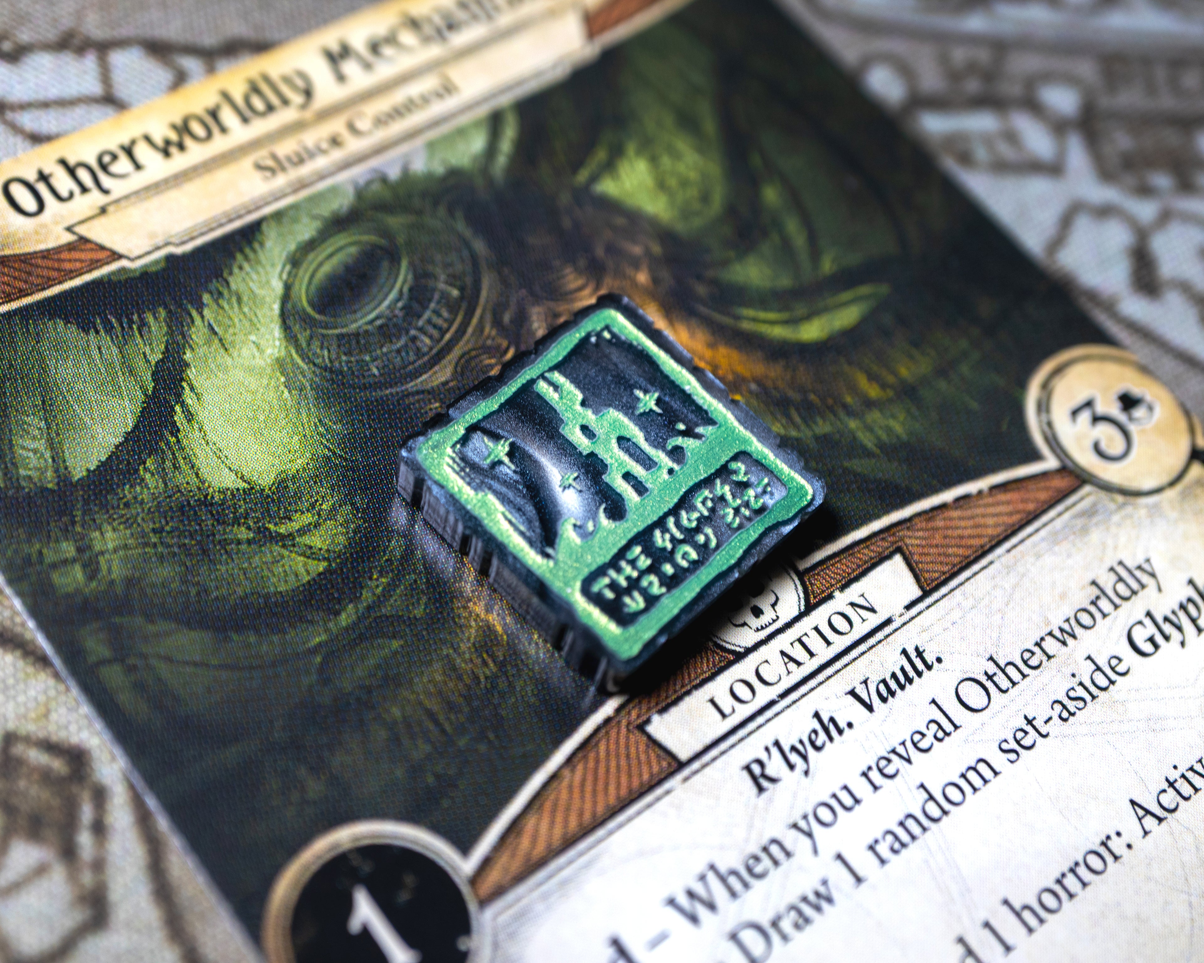 Location Activated/Deactivated Tokens for Arkham Horror LCG - The Drowned City
