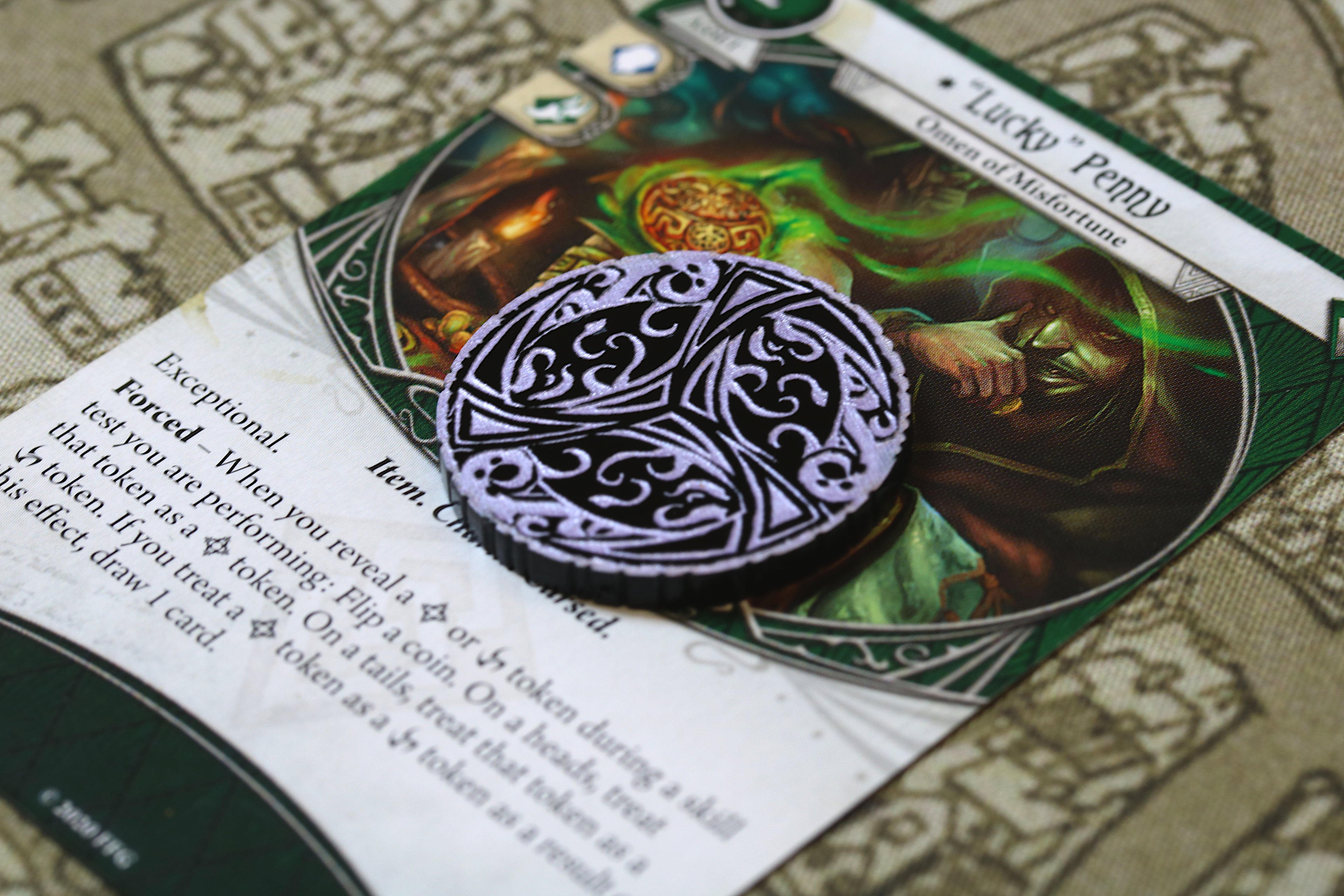 Lucky Penny Token for Arkham