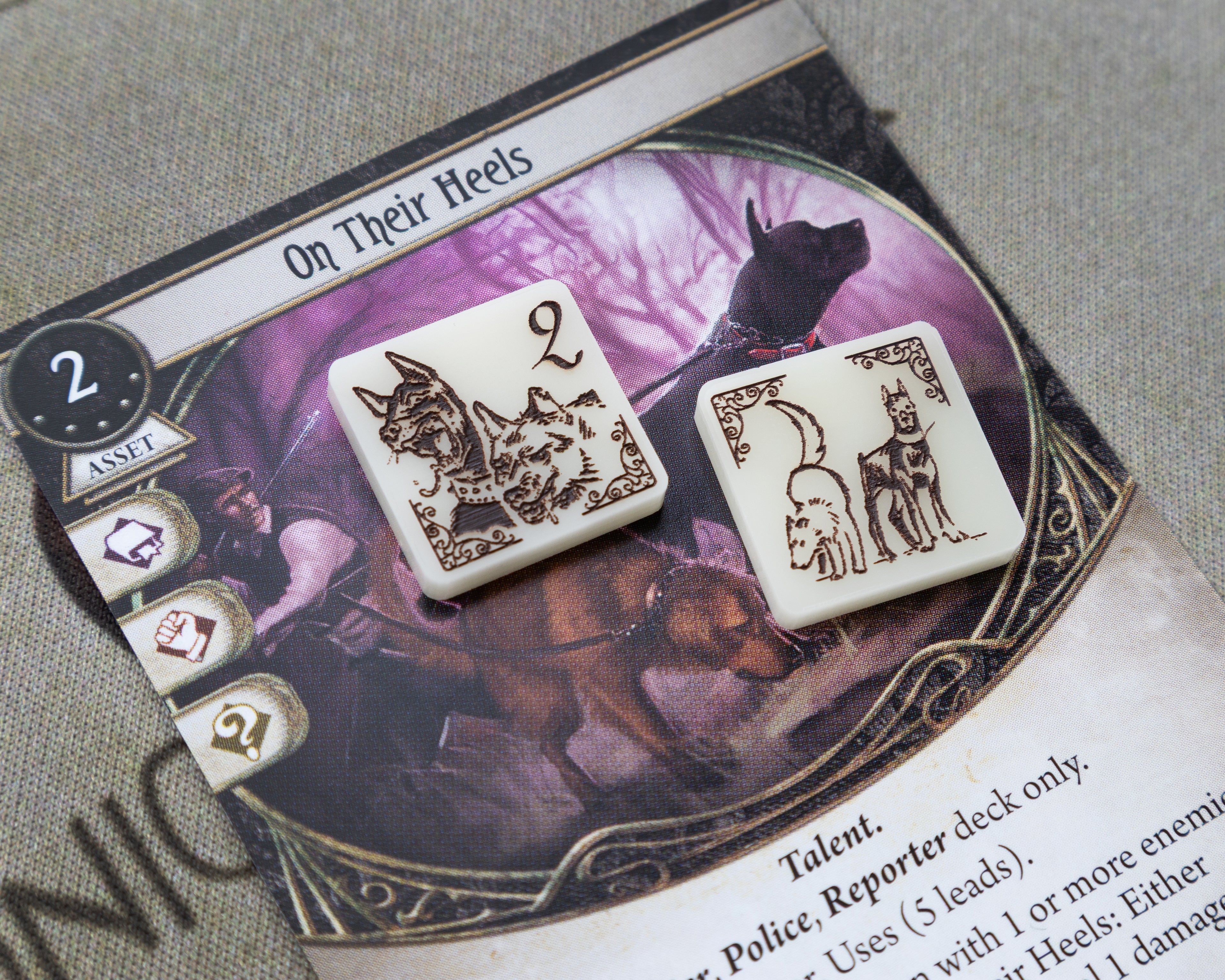 Leads Token Set for Arkham Horror LCG - The Drowned City