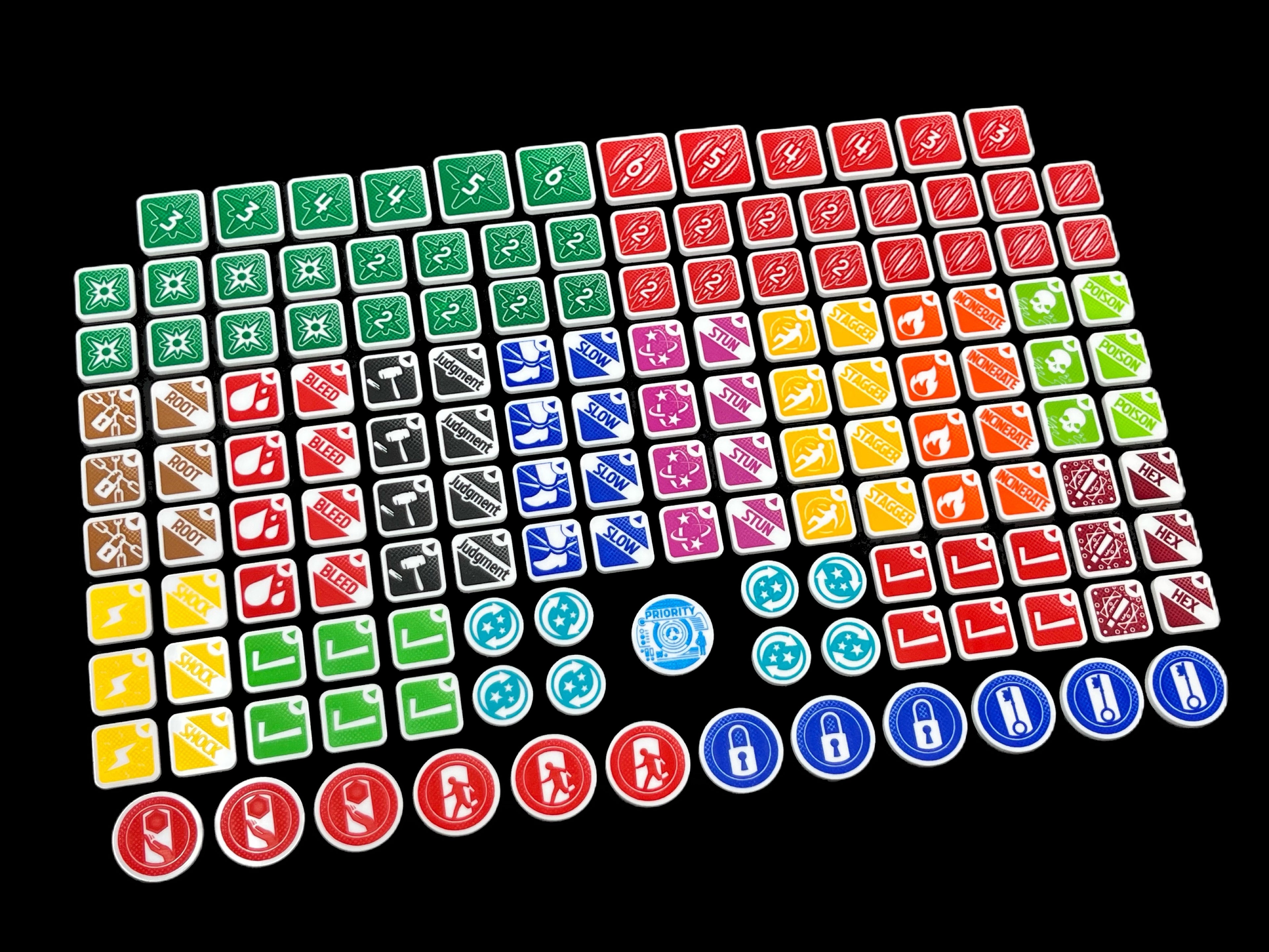 Core Token Set (double sided) for Marvel Crisis Protocol