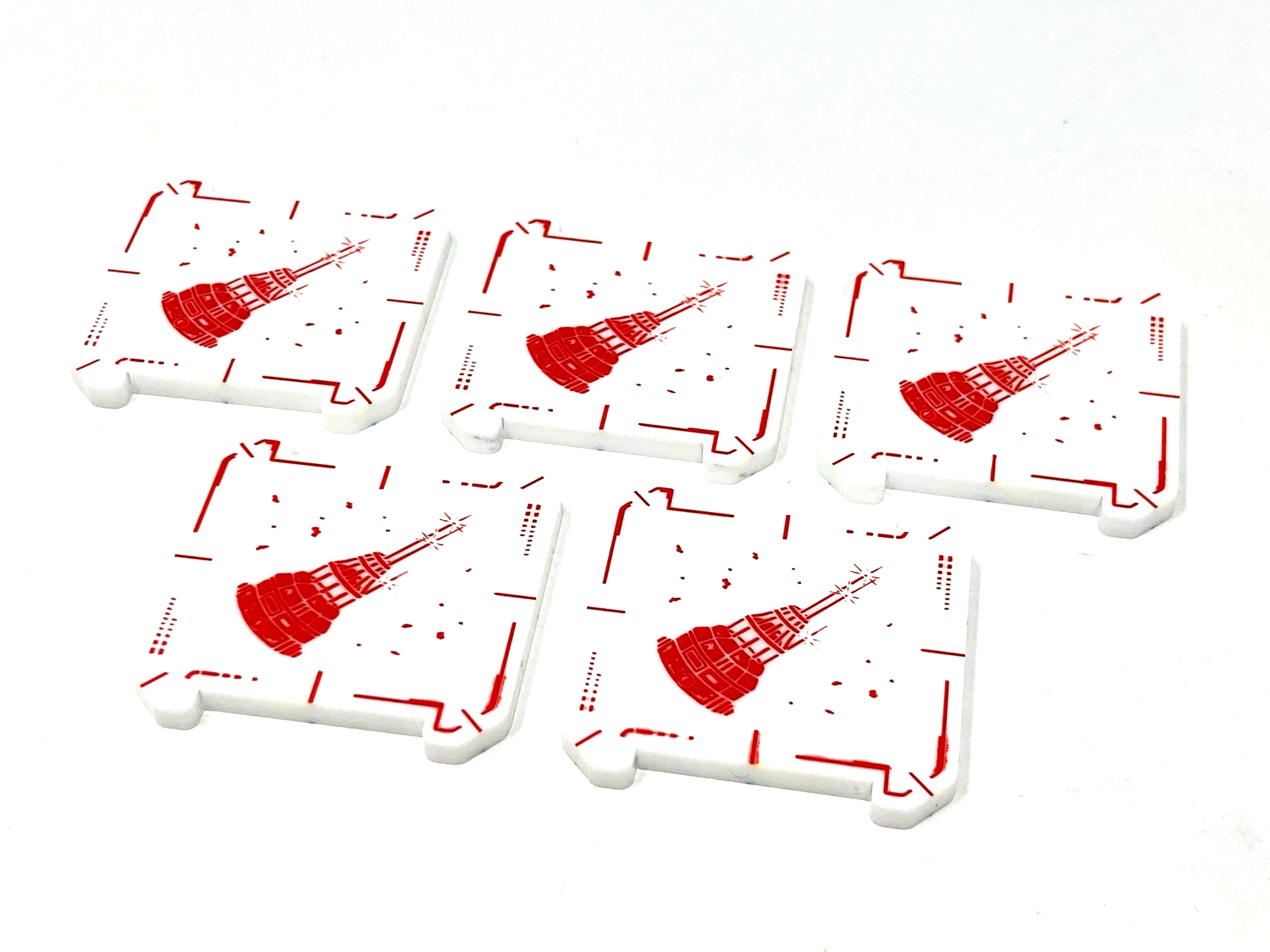 5 x Scenario Objective Tokens (Double Sided) - Star Wars X-wing Compatible