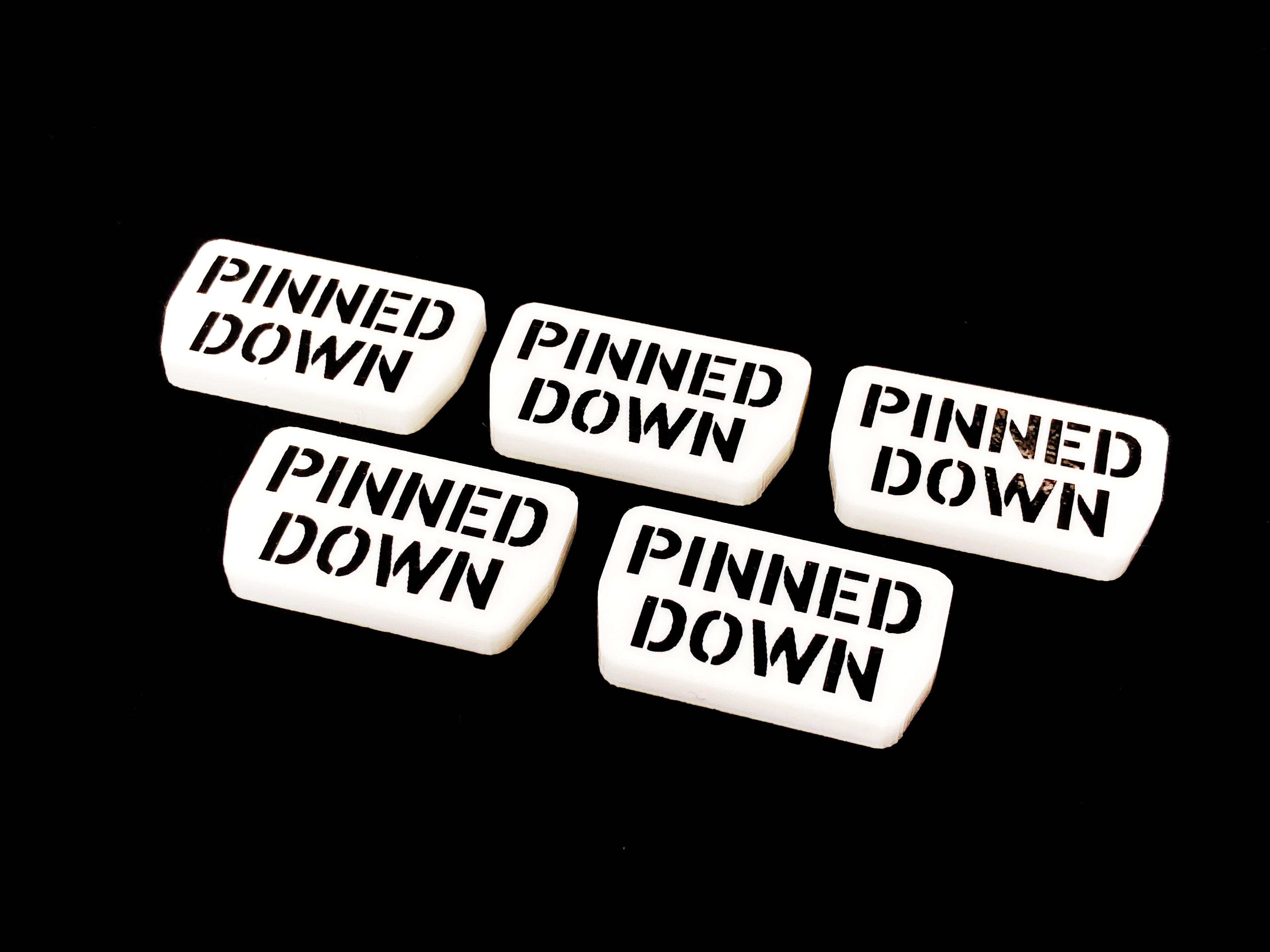 Battlegroup - Pinned Down Token Set - Double Sided