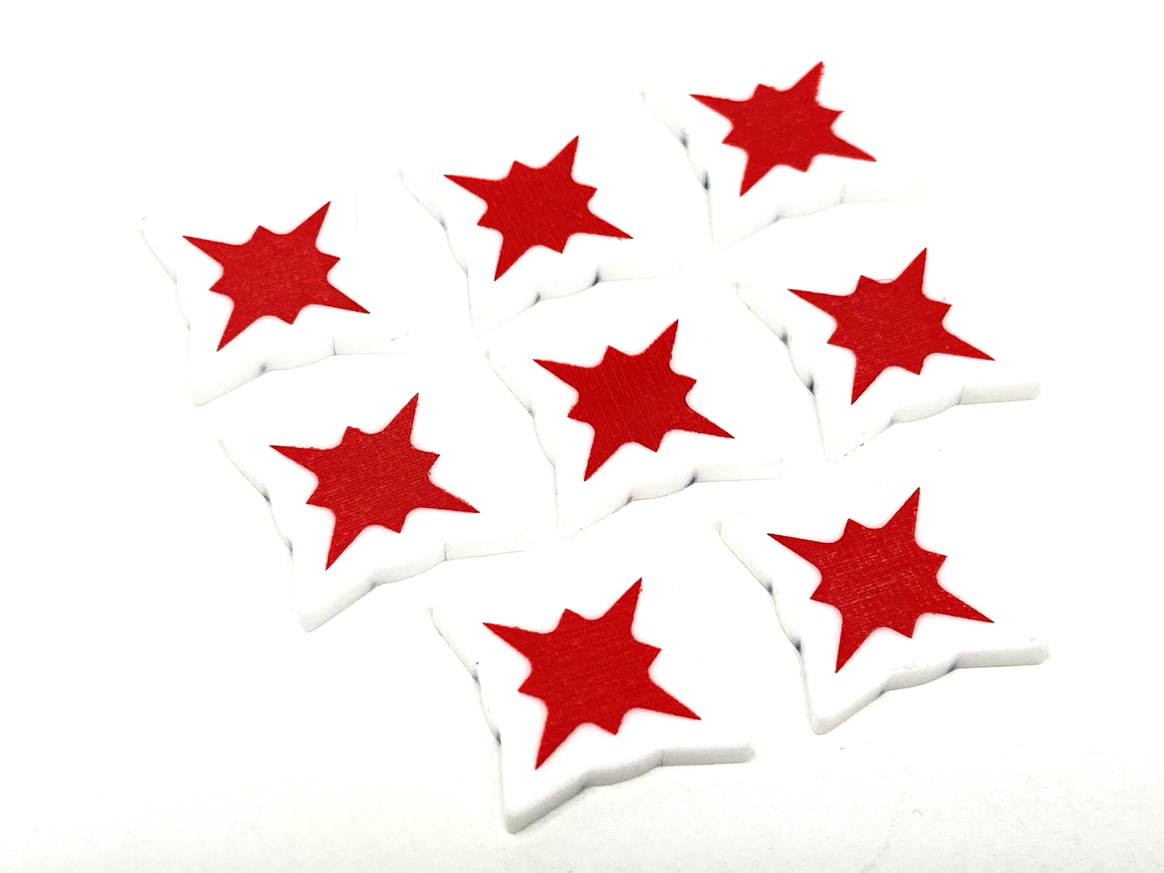 8 x 1/2 Wound / Damage tokens for SW Legion (double sided)