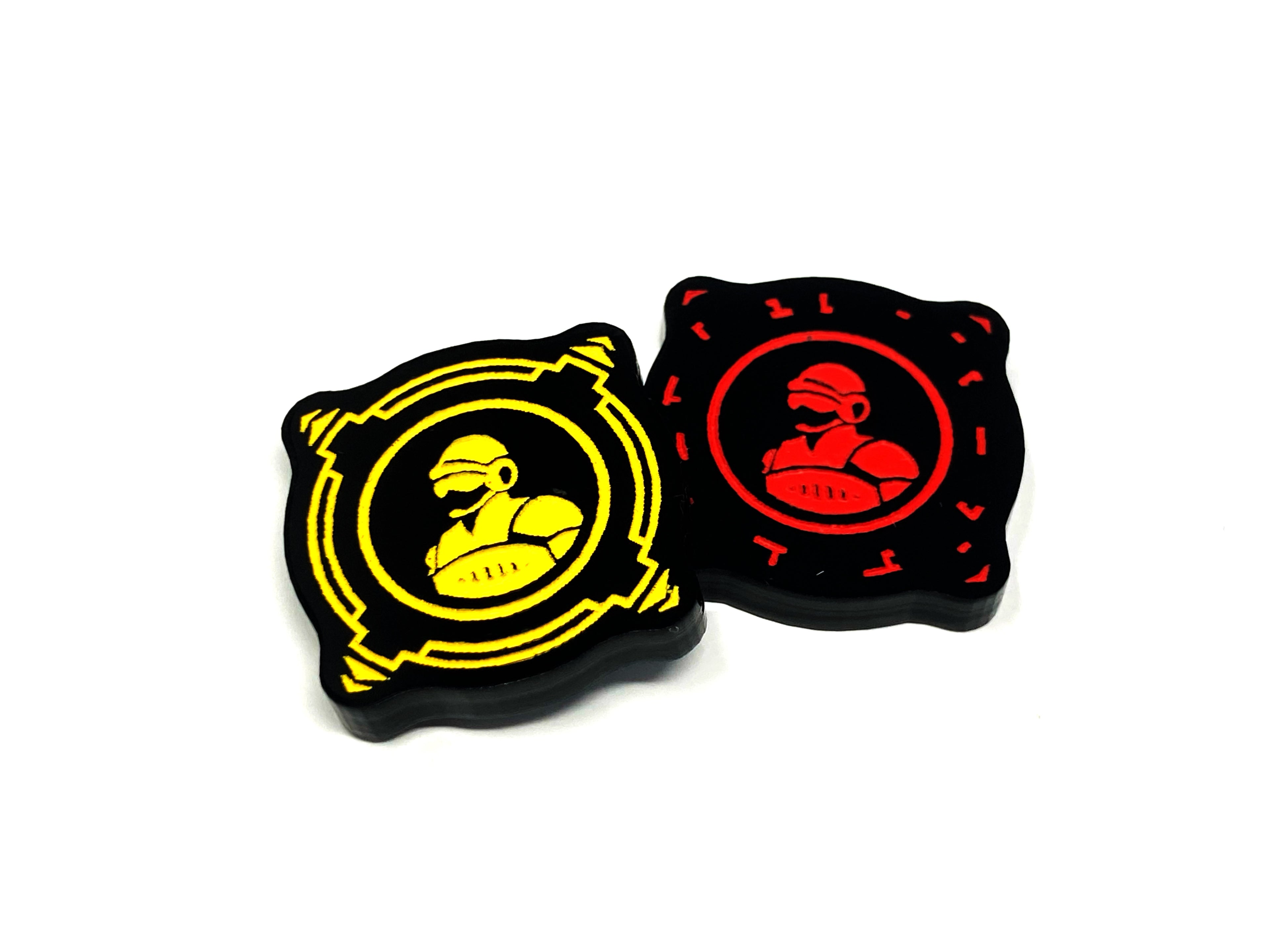 2 x Crew Charge Tokens - Black Series (Double Sided)