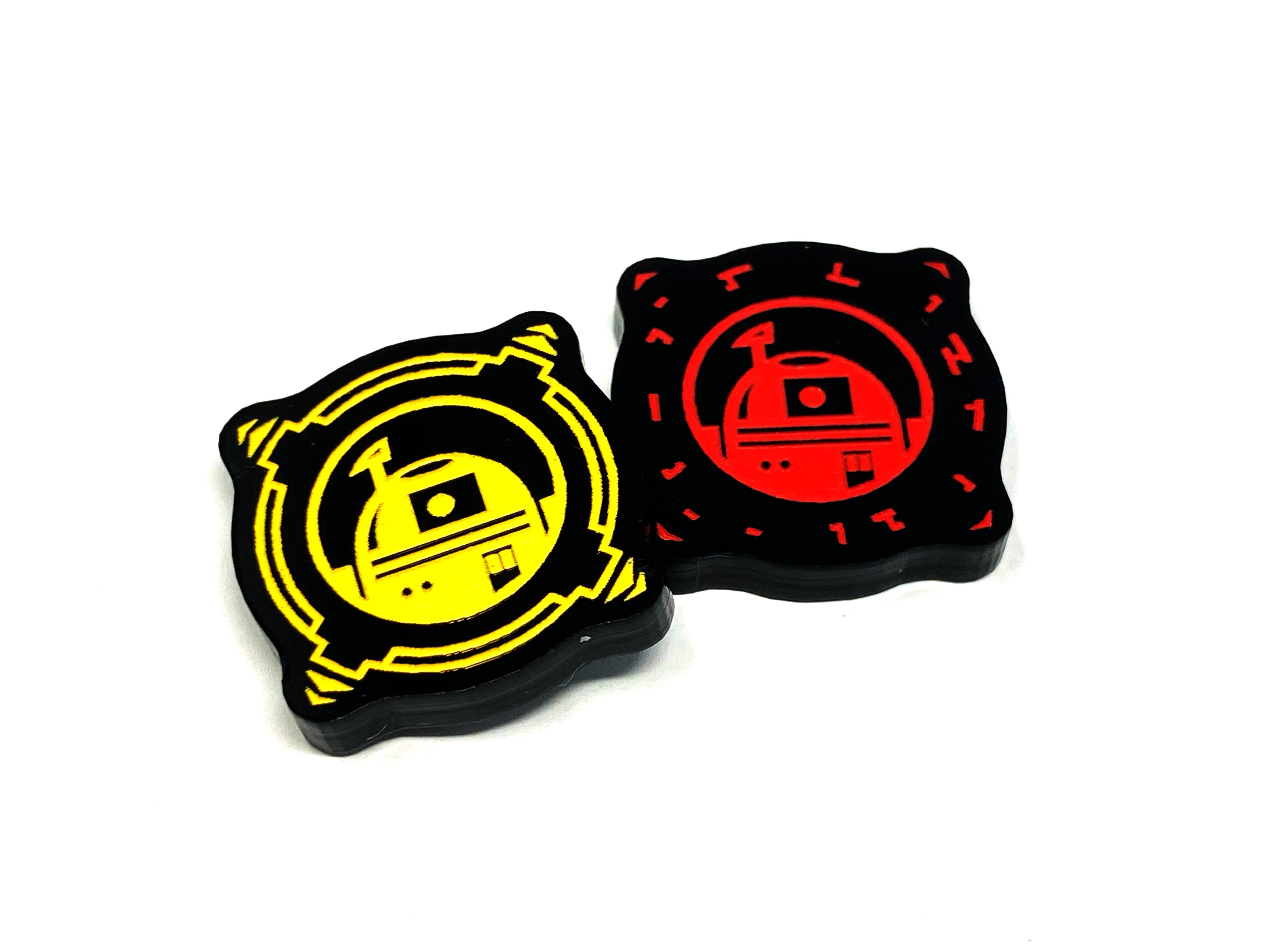 2 x Astromech Charge Tokens - Black Series (Double Sided)