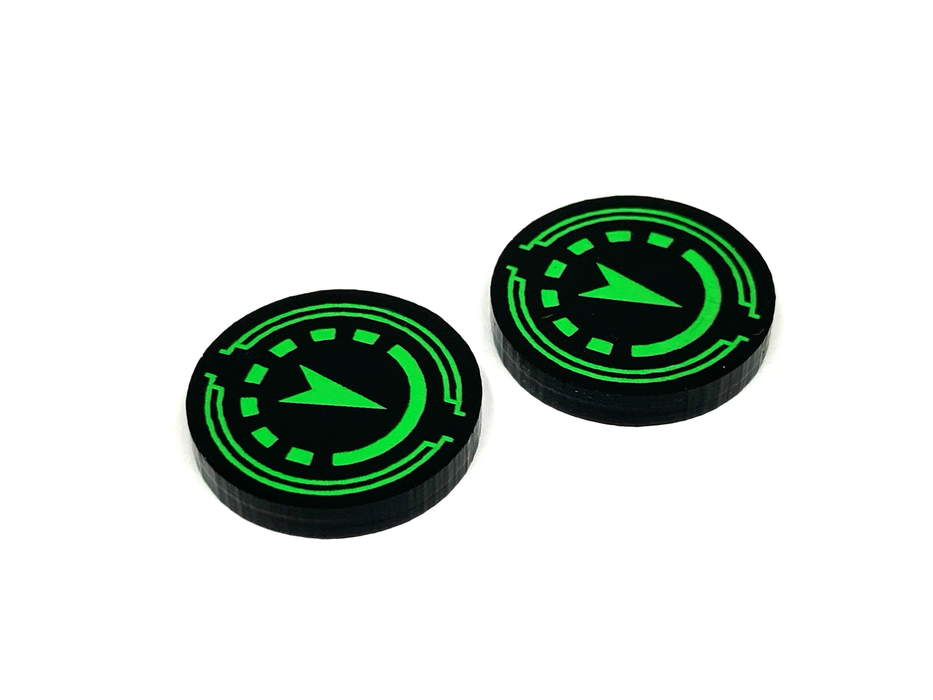 2 x Reinforce Tokens - Black Series (Double Sided)