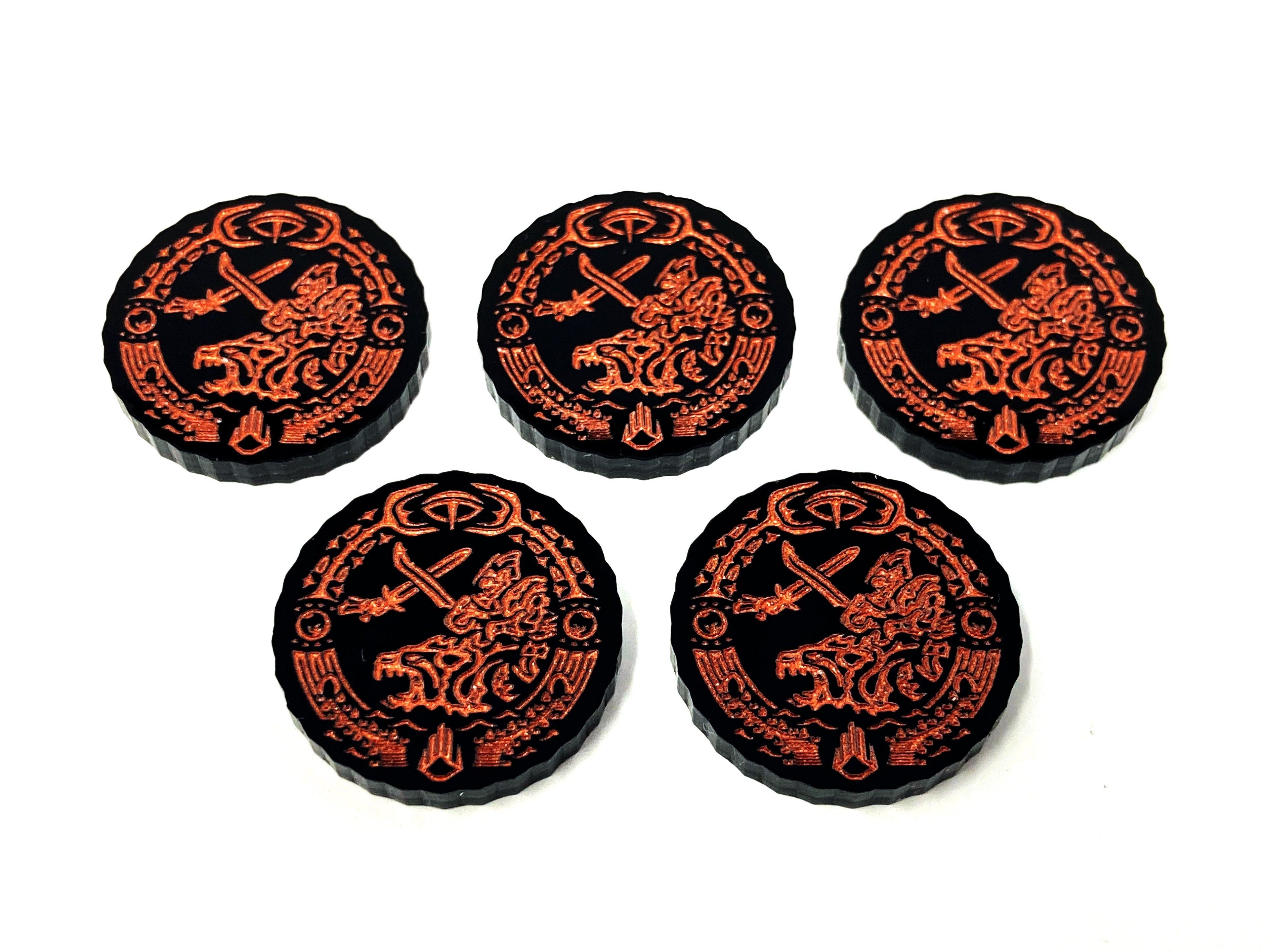 5 x Shadow Combat Tokens for War of the Ring - The Card Game