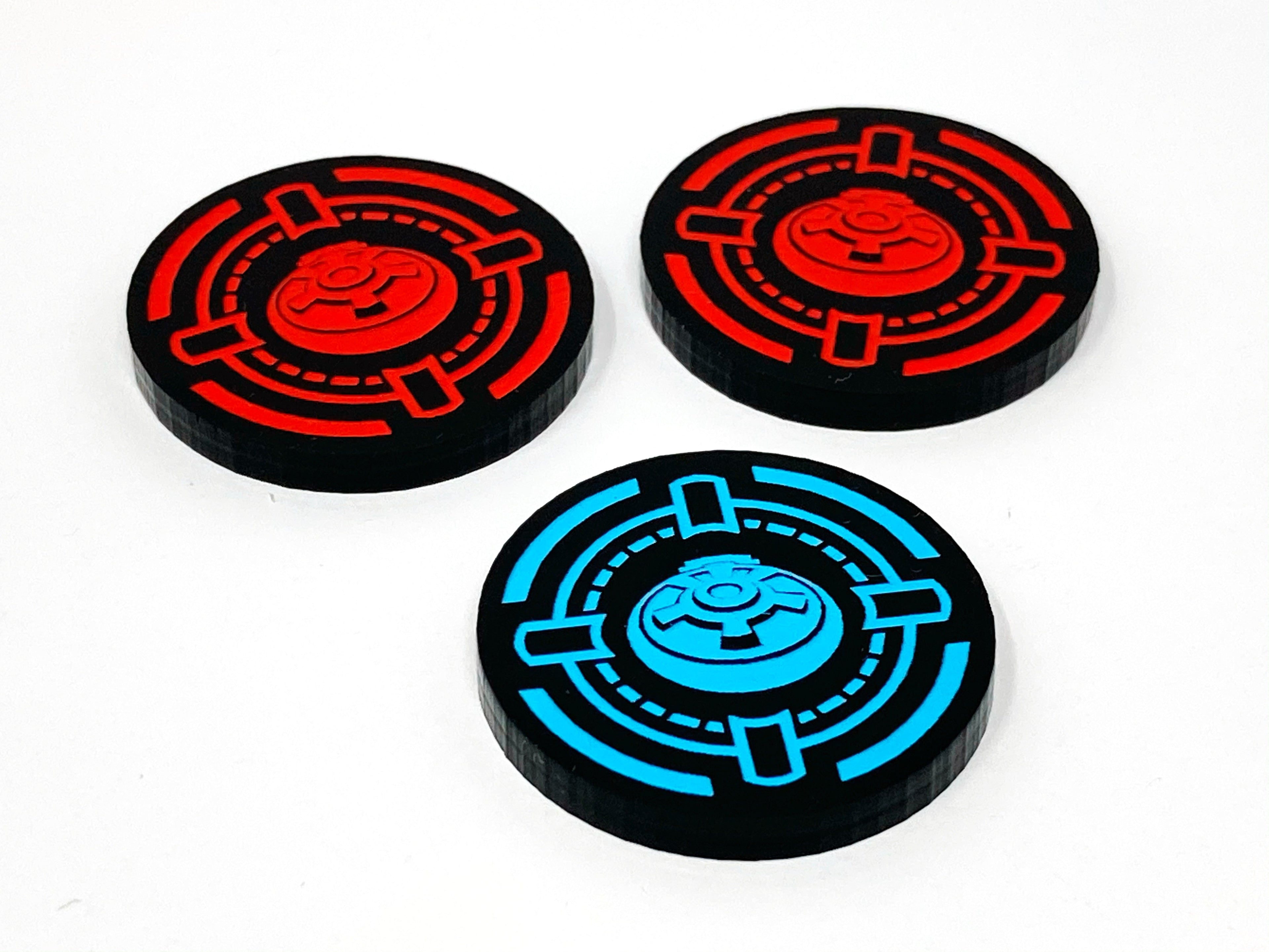 3 x Sonic Charge tokens (double sided) for SW Legion