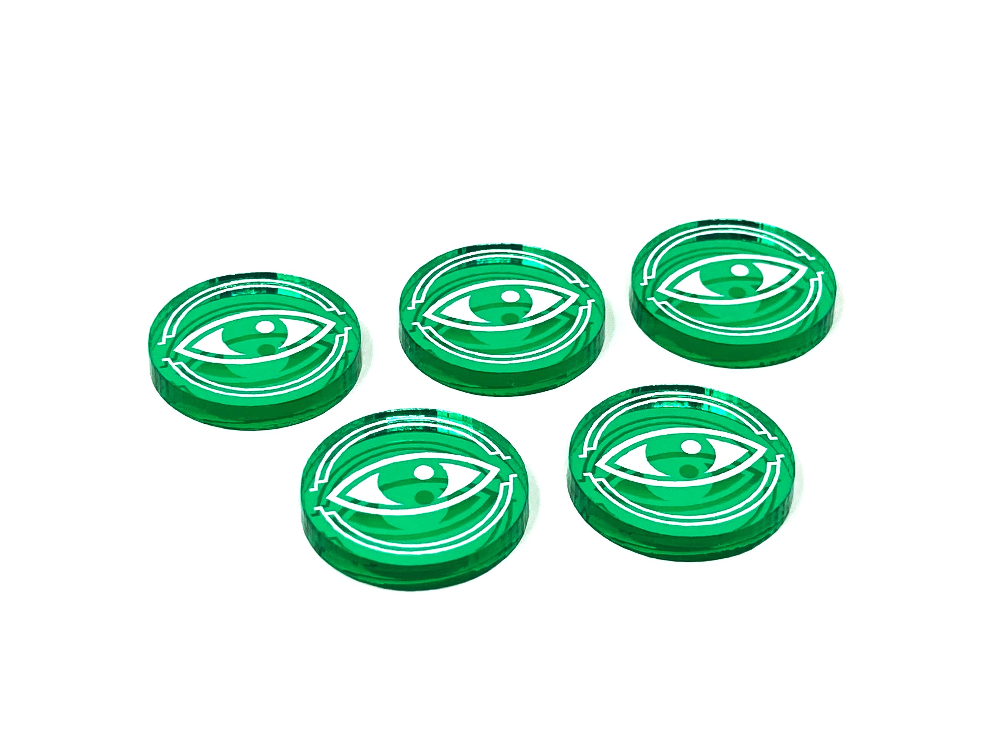 5 x Focus Tokens for X-Wing - Mirror Series (Single Sided)