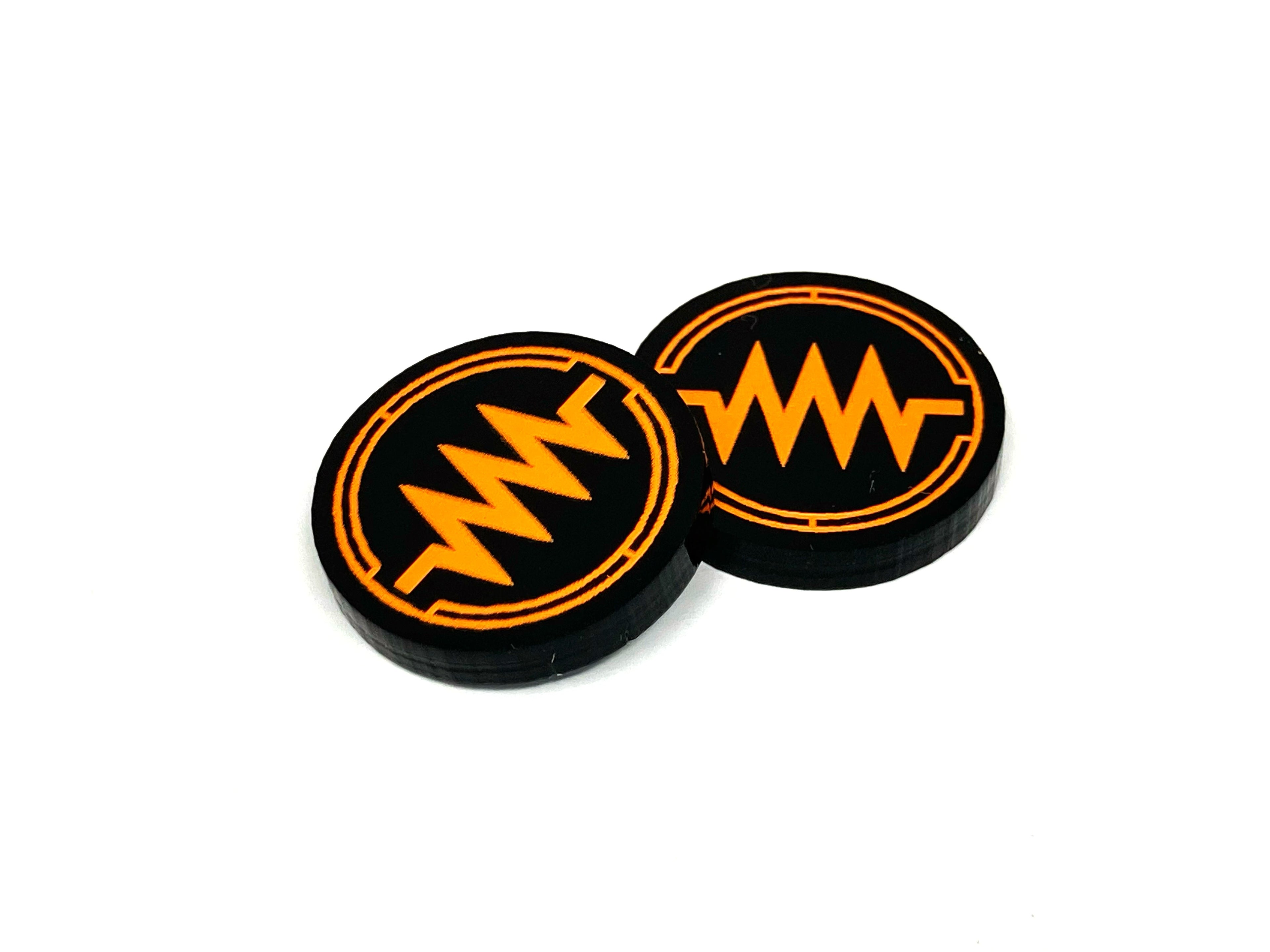 2 x Jam Tokens for X-Wing - Black Series (single sided)