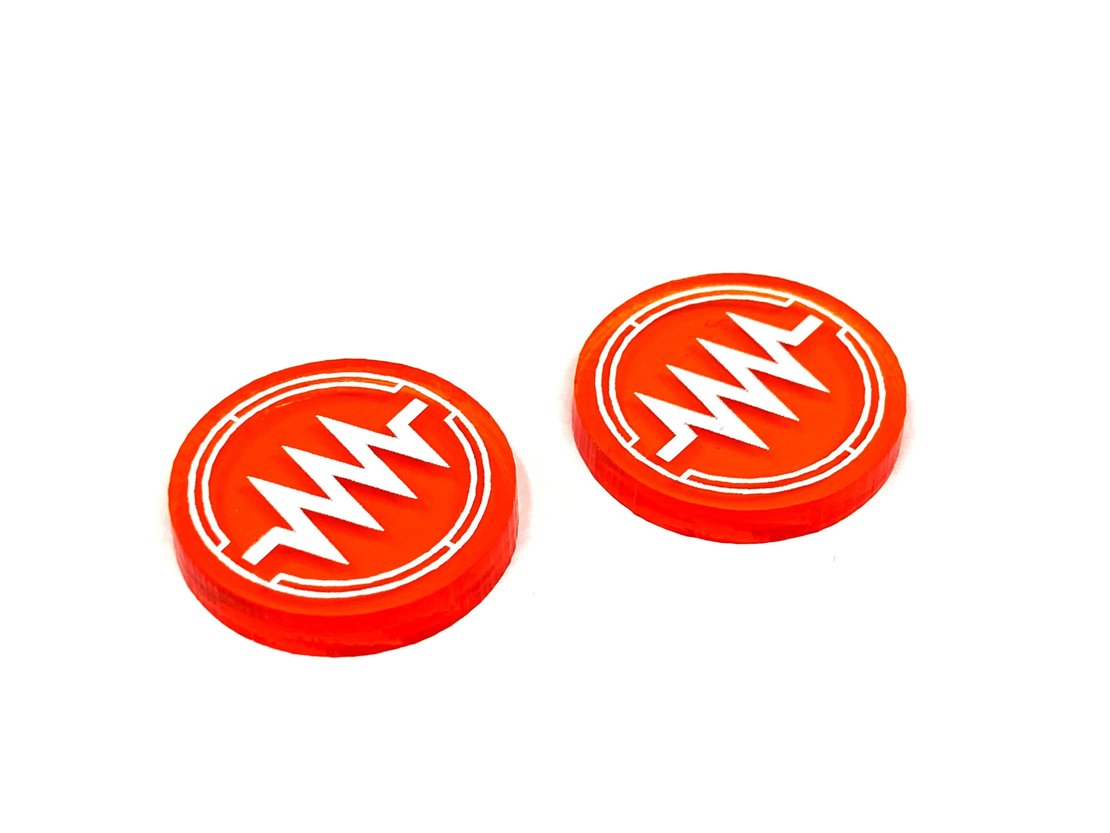 2 x Jam Tokens for X-Wing - Translucent Series (single sided)