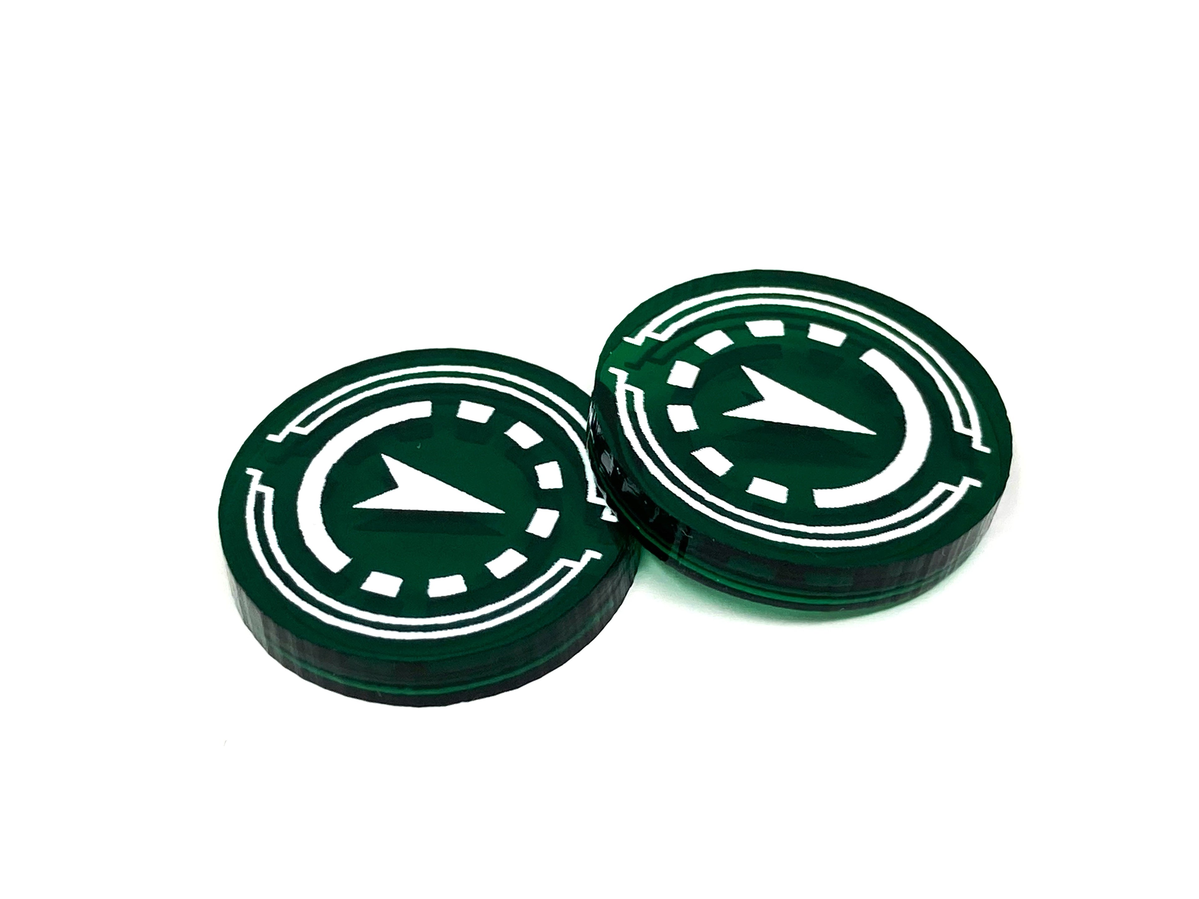 2 x Reinforce Tokens - Translucent Series (Double Sided)