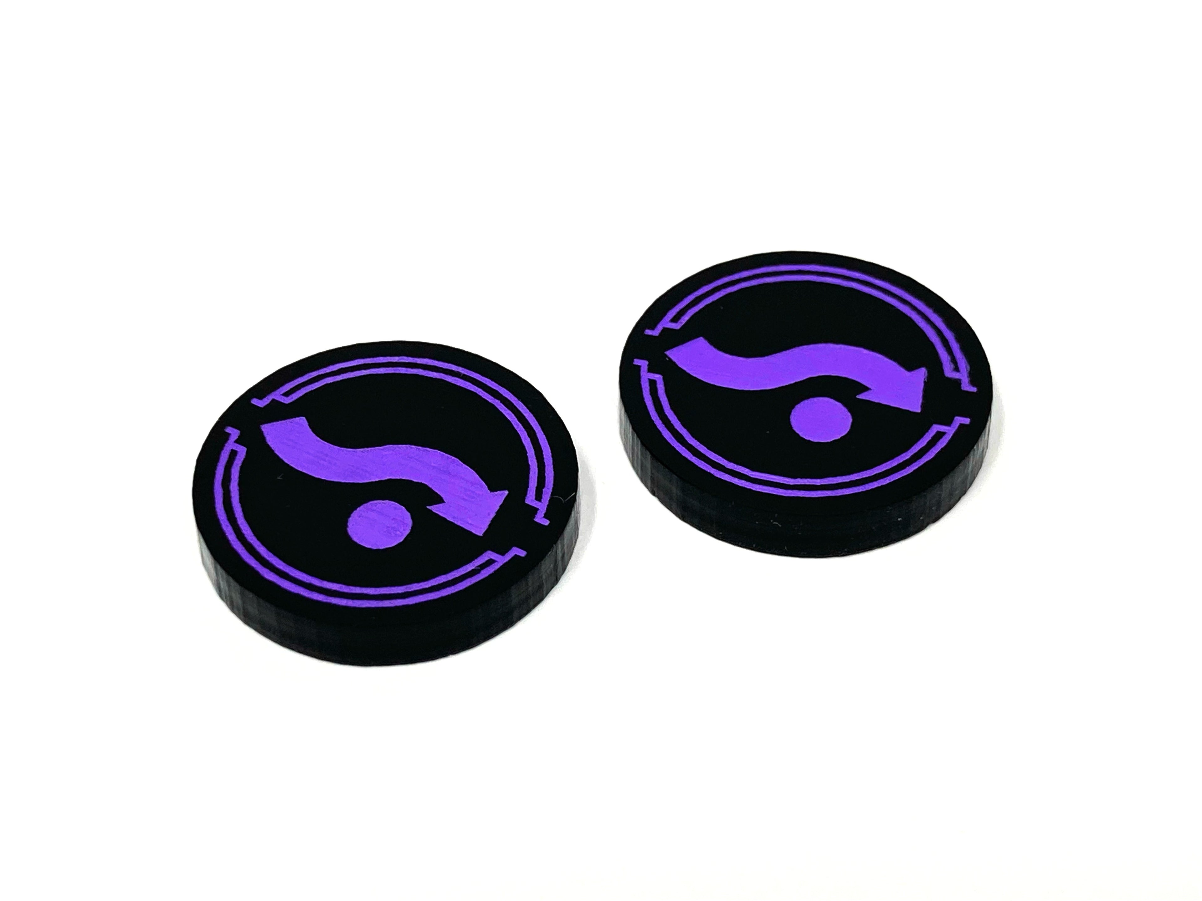 2 x Jedi evade Tokens - Black Series (Single Sided)