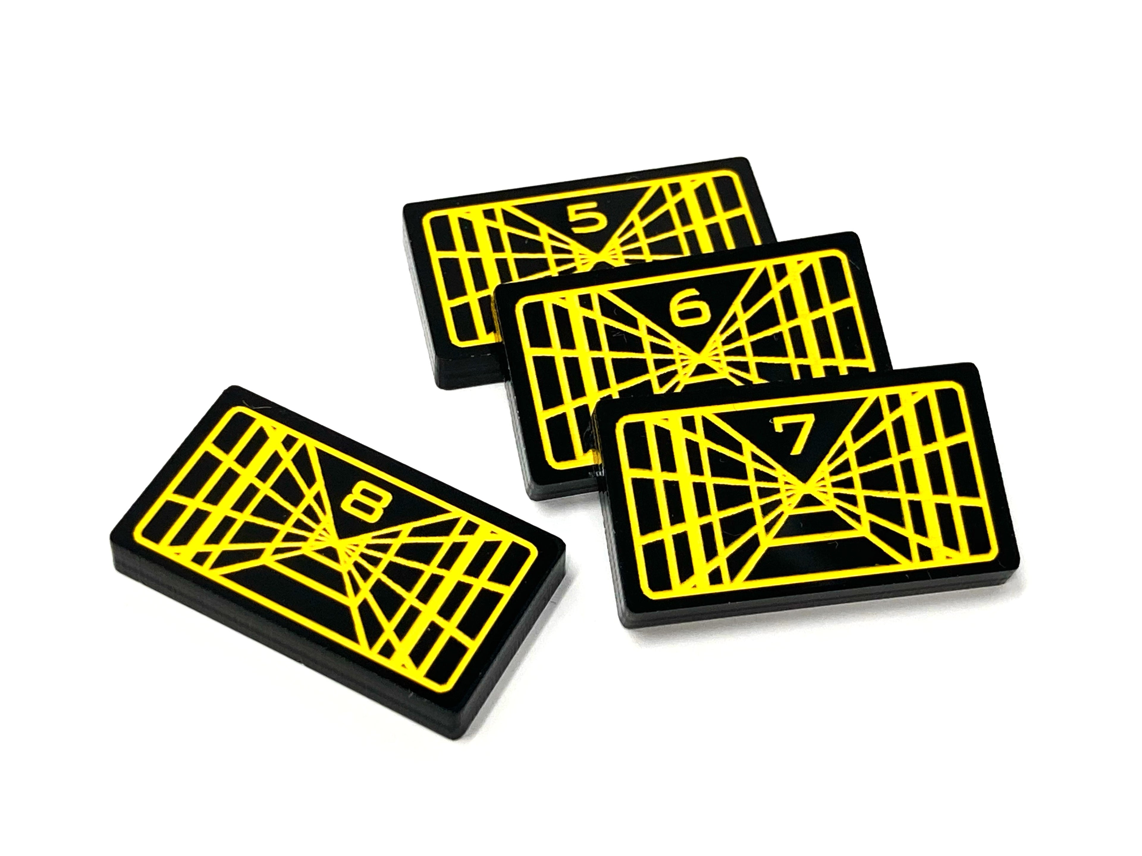4 x Stay On Target Lock Tokens - Black Series (Single Sided)