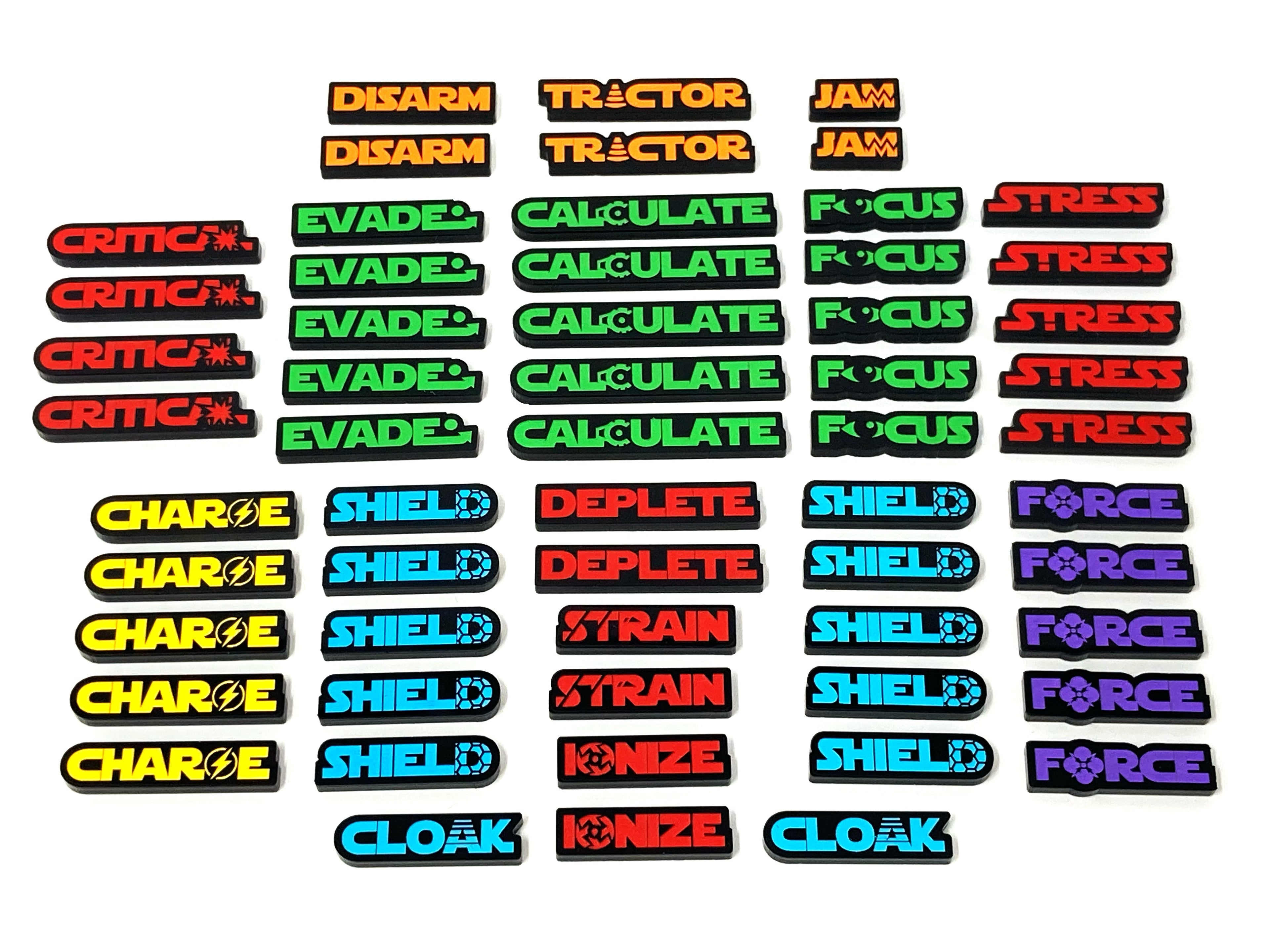 X-wing Token Set - Text Series