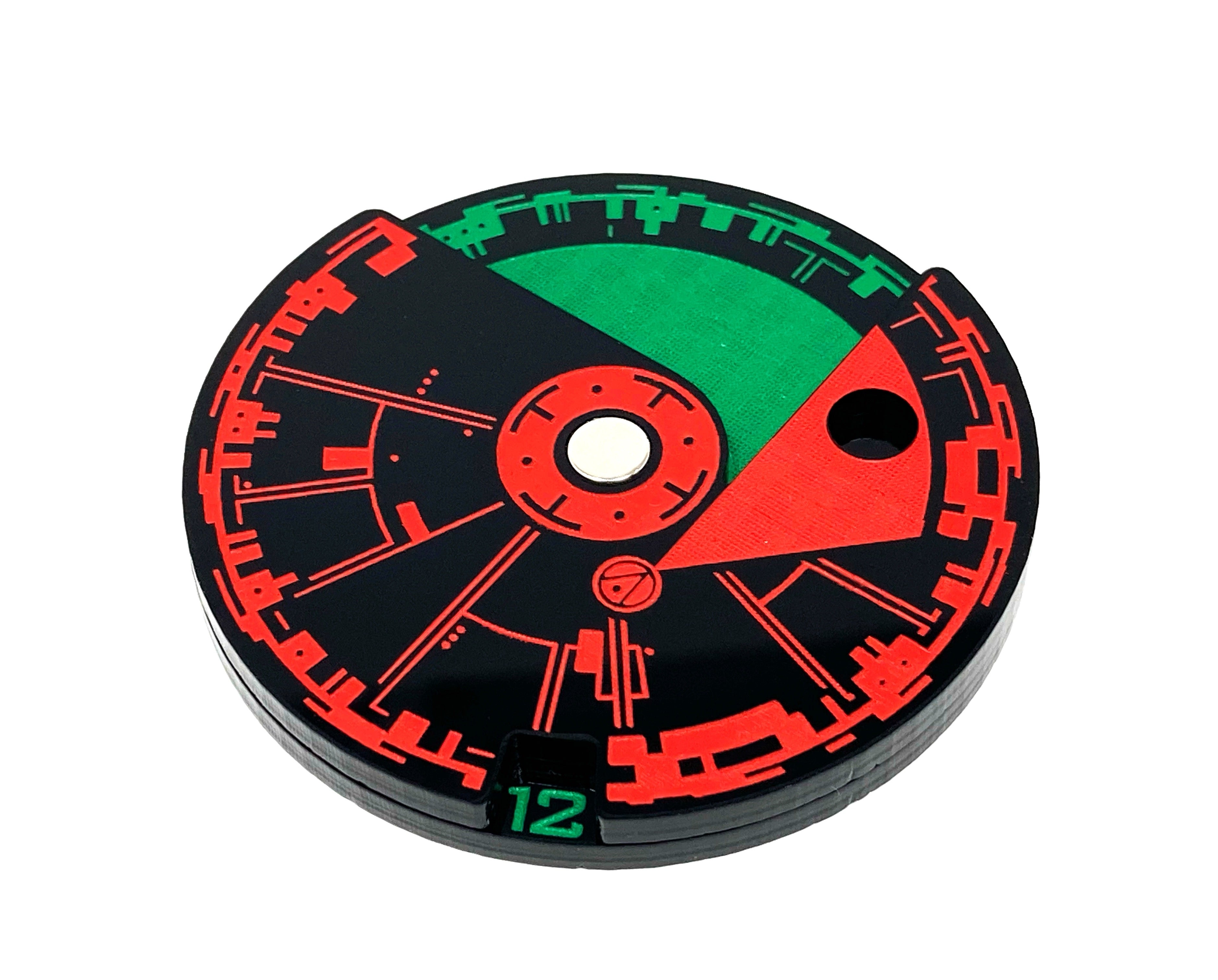 1 x Death Star Round Tracker Dial - Star Wars X-wing 2.5 Compatible