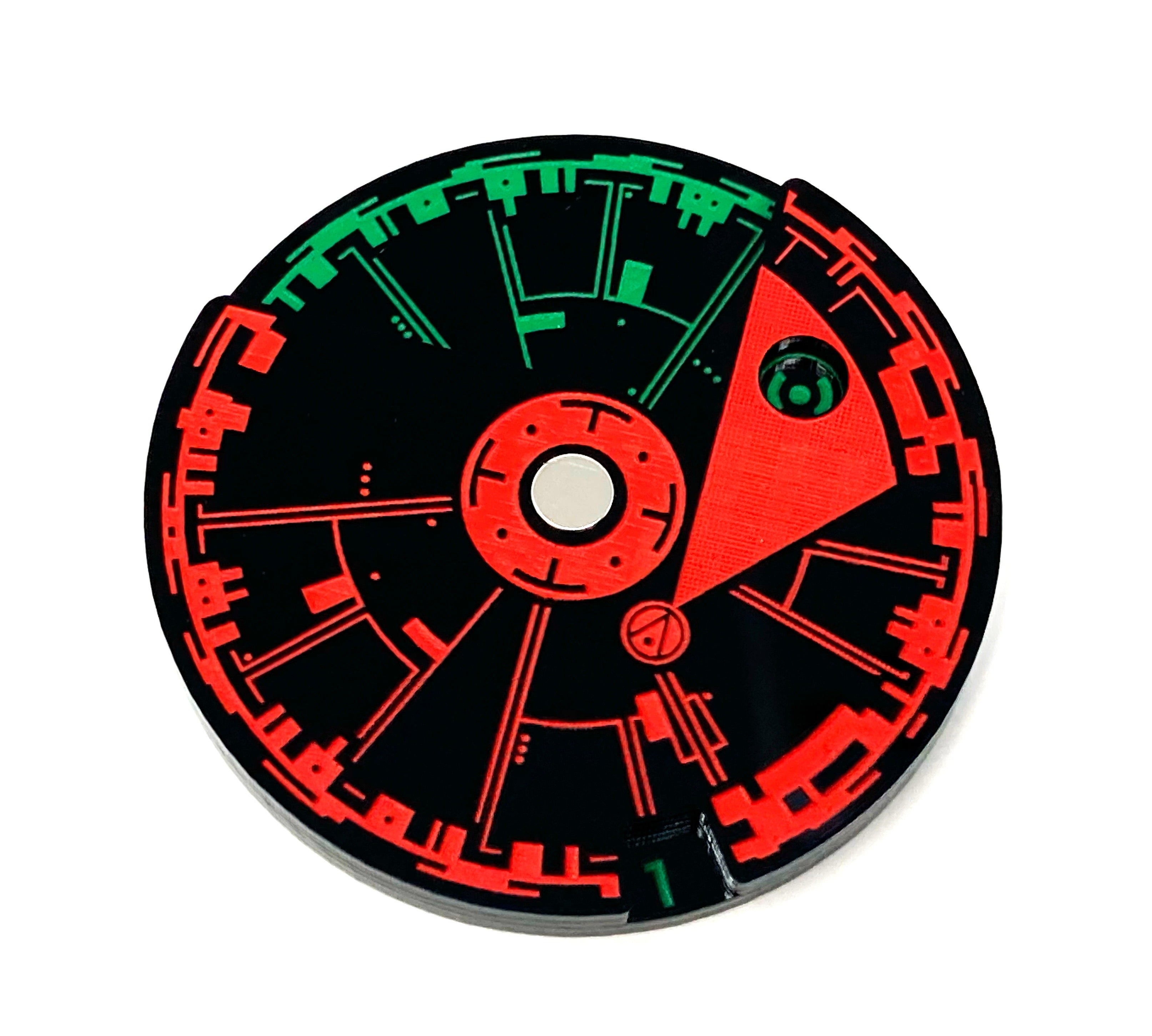 1 x Death Star Round Tracker Dial - Star Wars X-wing 2.5 Compatible