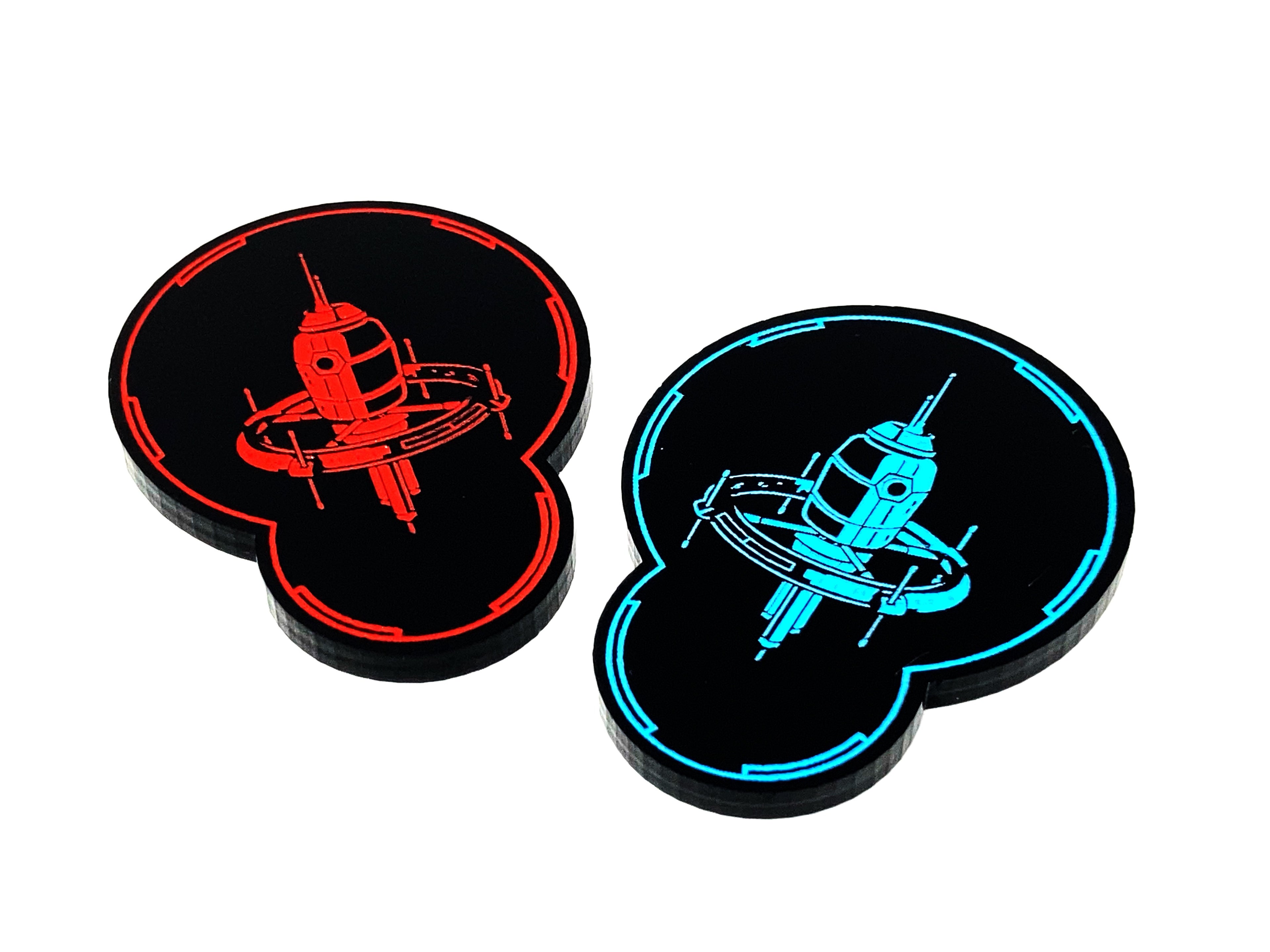 2 x Sensor Buoy Tokens - Star Wars X-wing Compatible