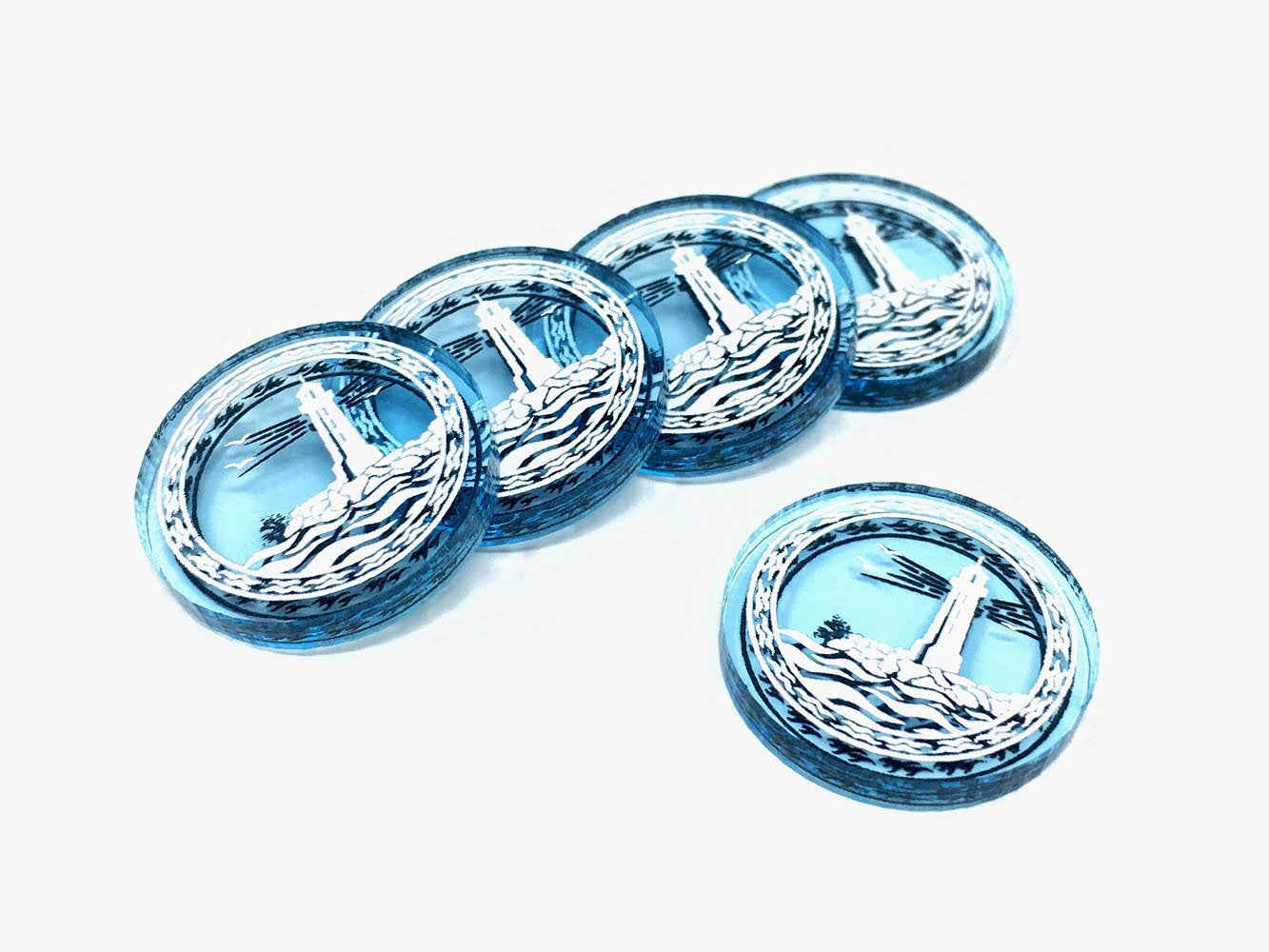 Arkham Horror Flood Tokens - Innsmouth Conspiracy