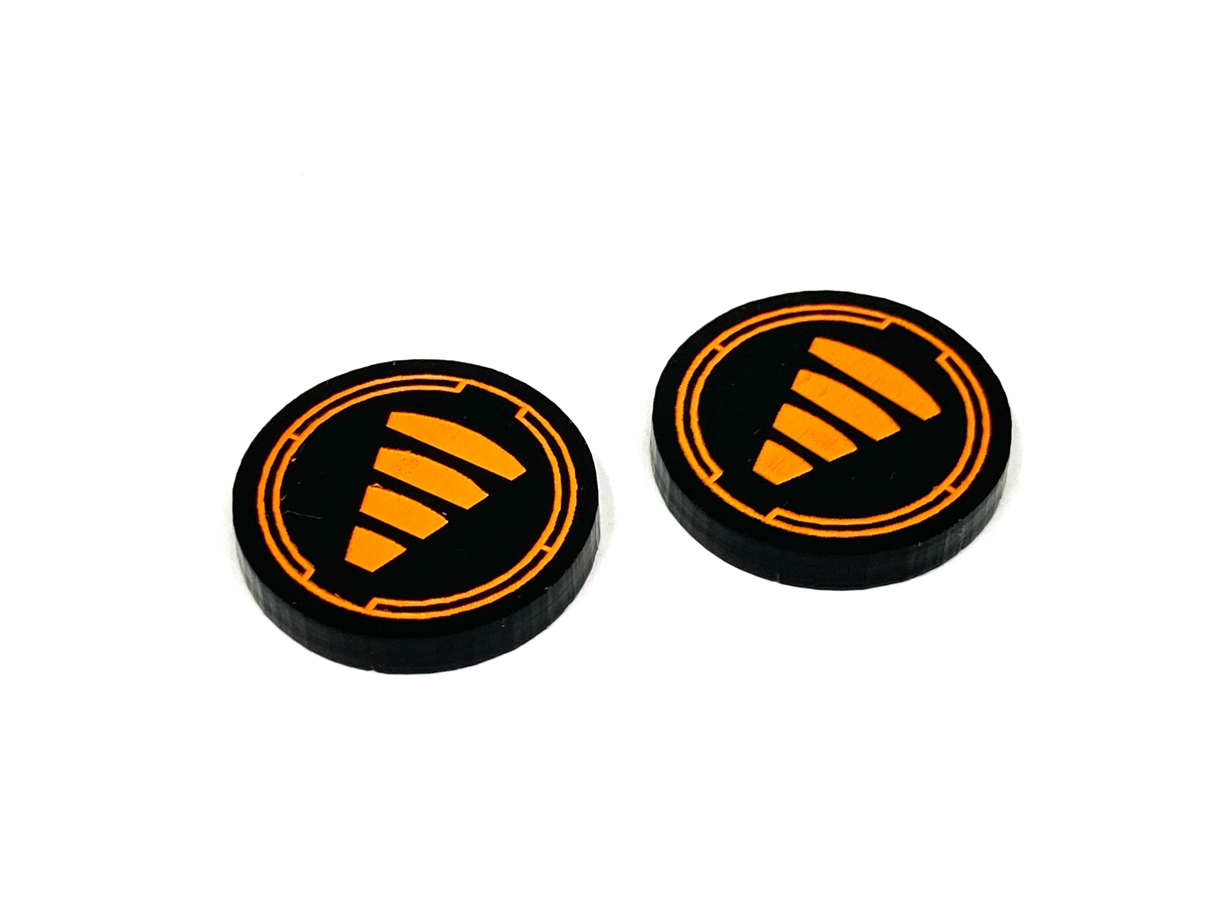 2 x Tractor Beam Tokens for X-Wing - Black Series (single sided)