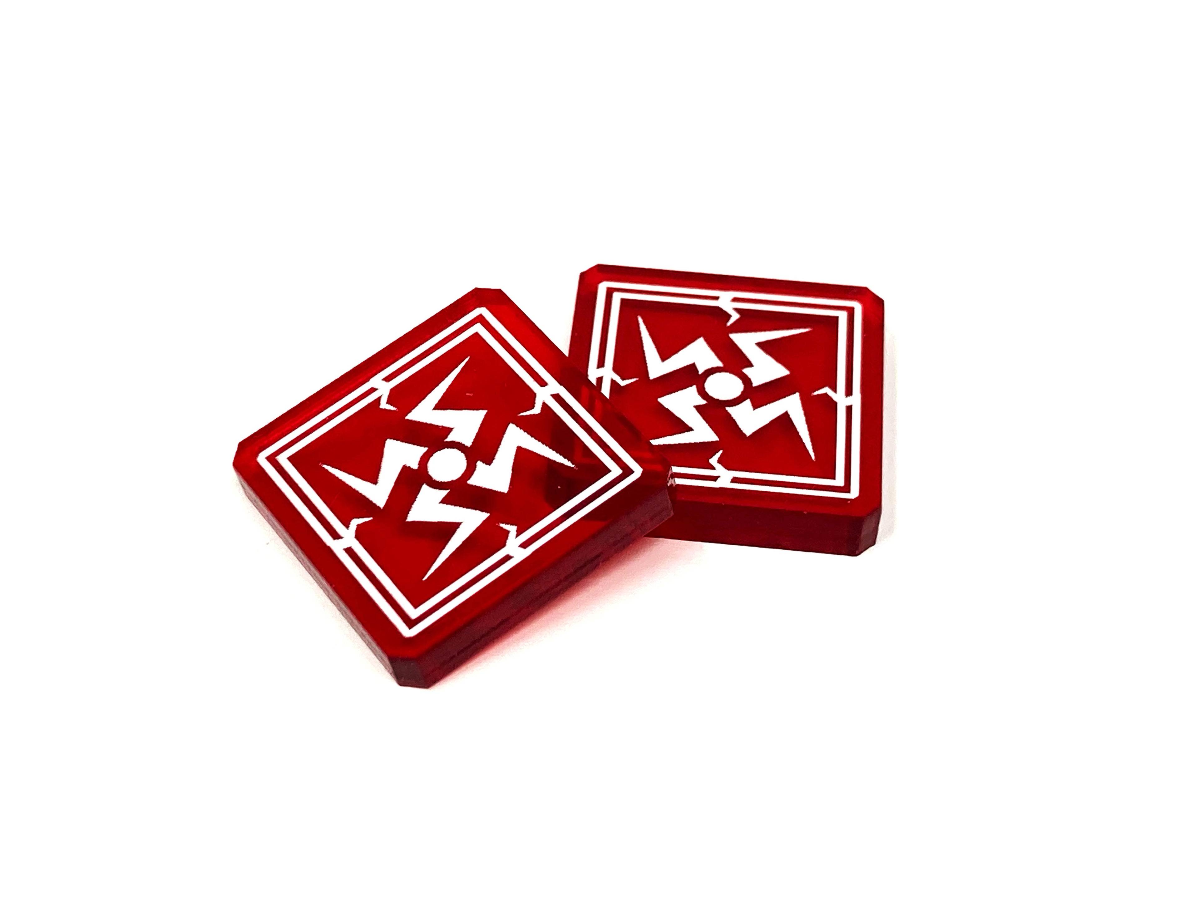 2 x Ion Tokens for X-Wing - Translucent Series (single sided)