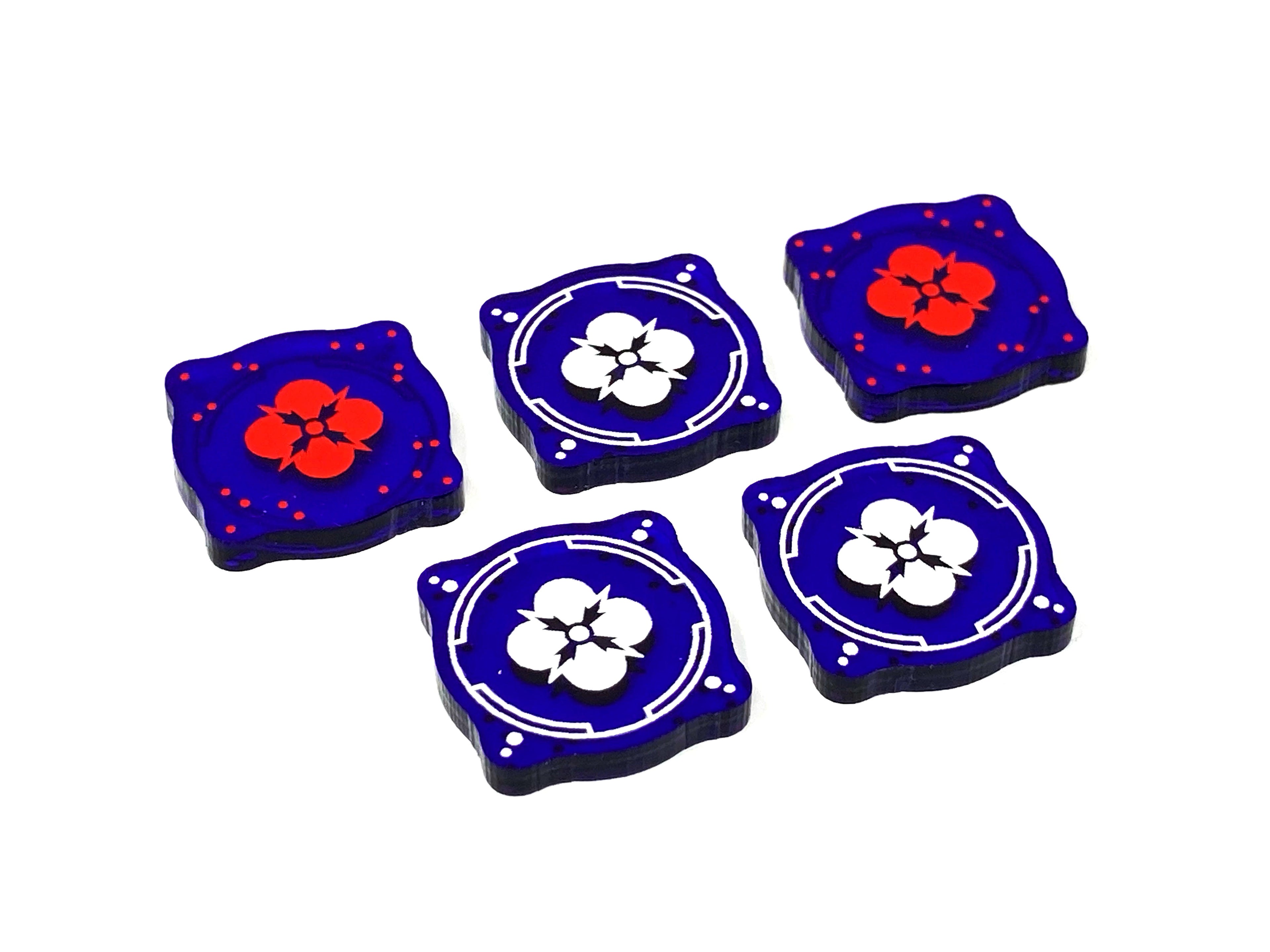 5 x Force Tokens - Translucent Series (Double Sided)