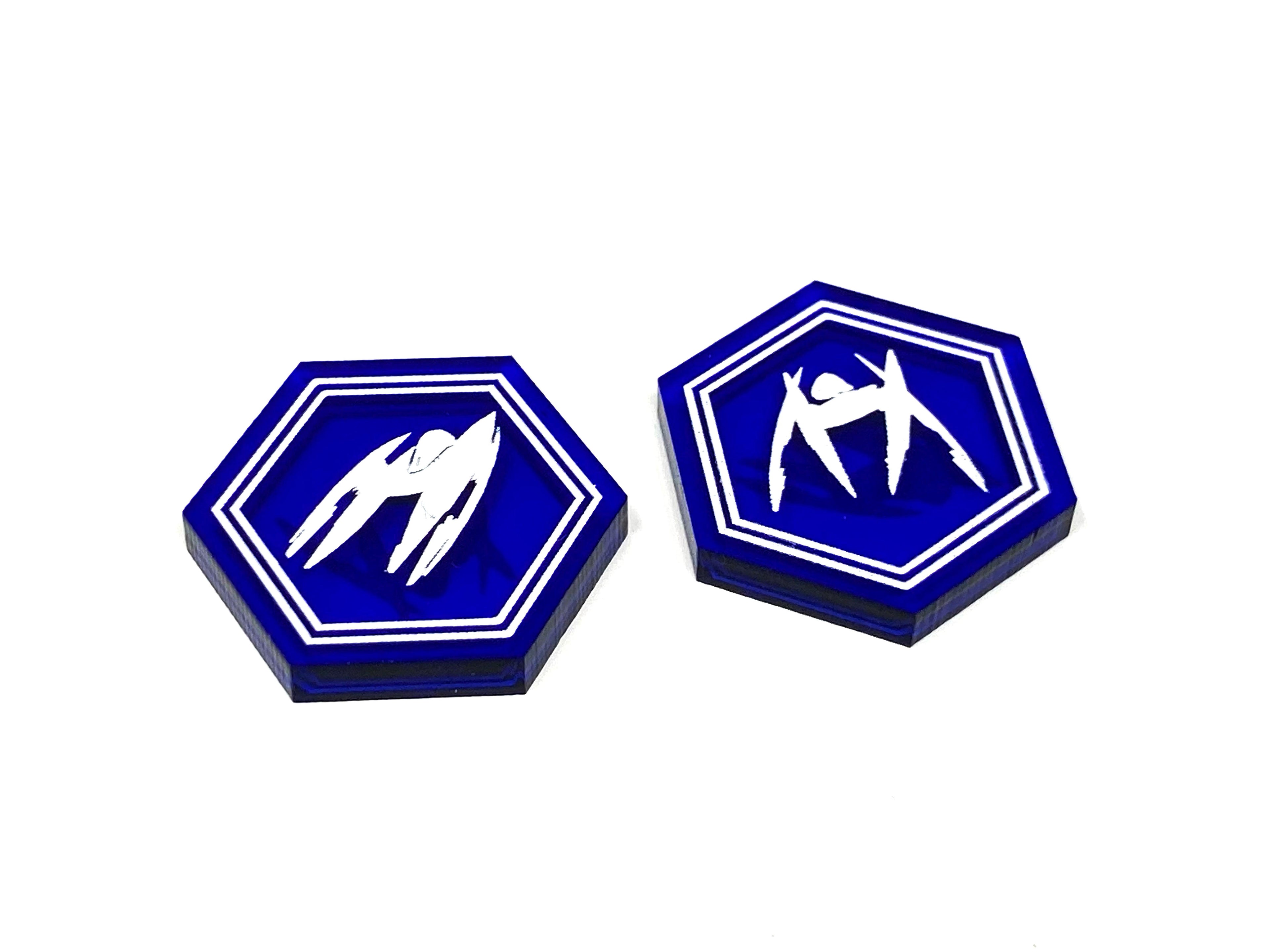 2 x Grappling/Landing Strut Tokens - Translucent Series (Double Sided)