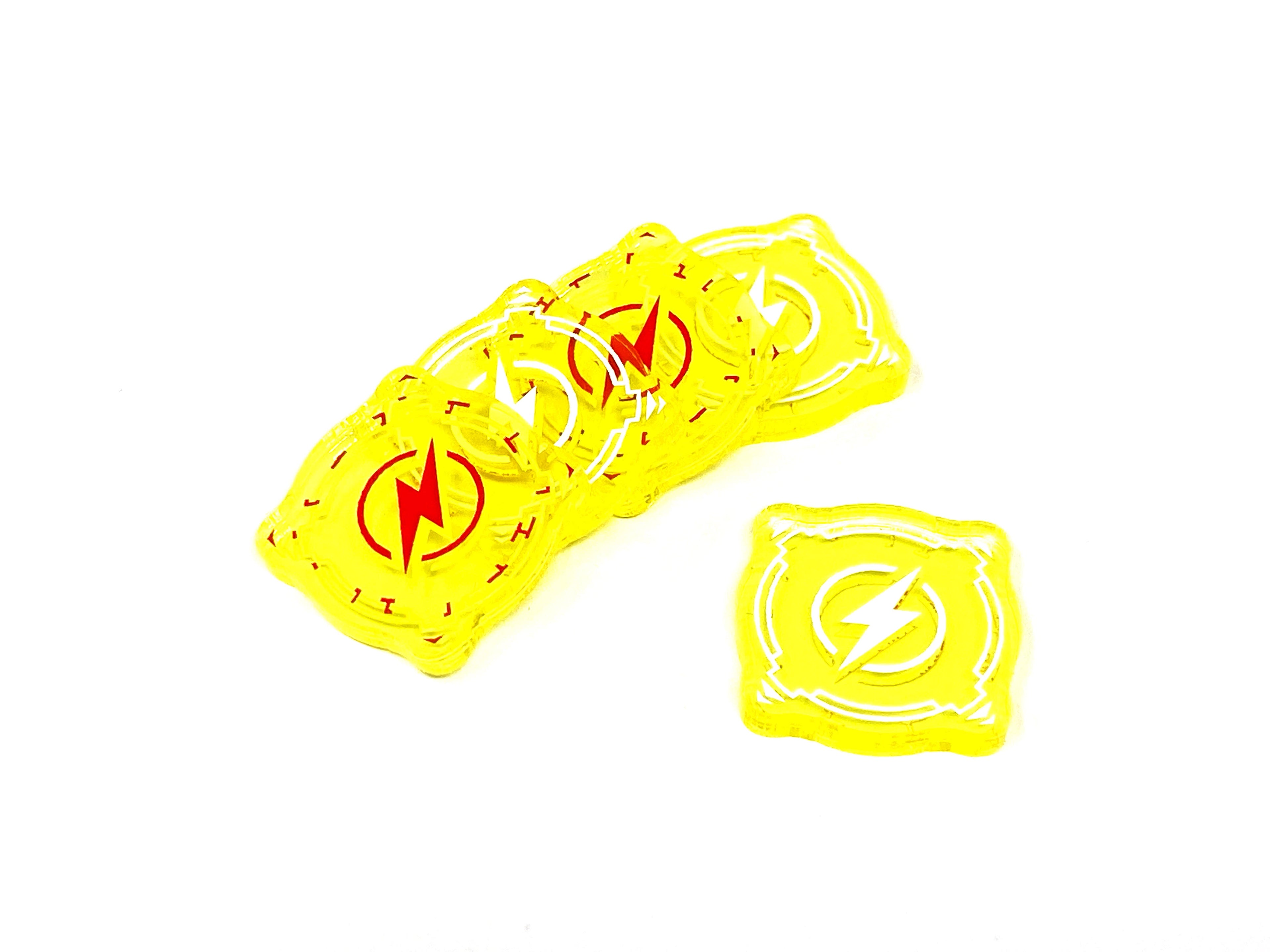 5 x Charge Tokens - Translucent Series (Double Sided)