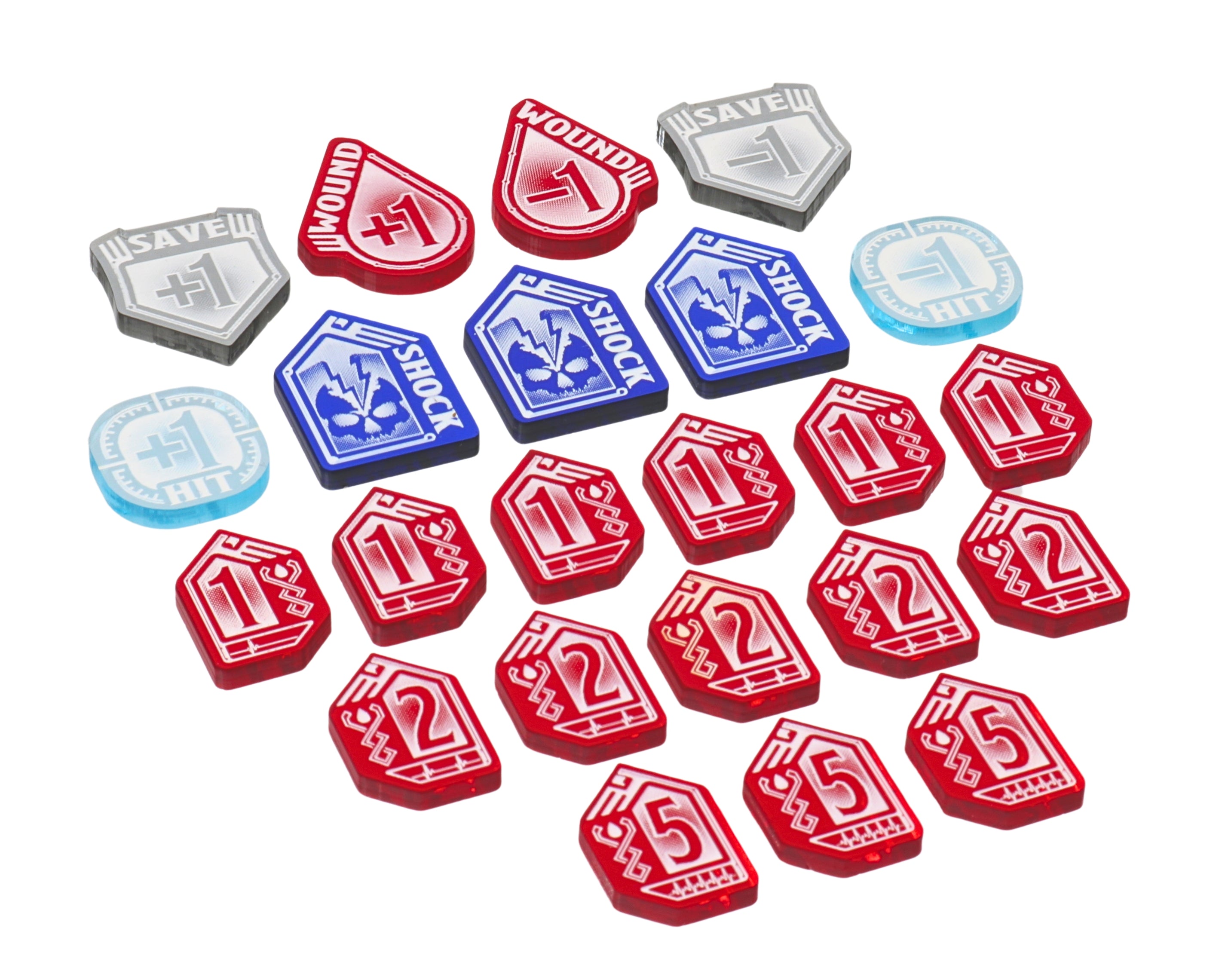Commander Token Set - Warhammer 40k Essentials - Single Sided