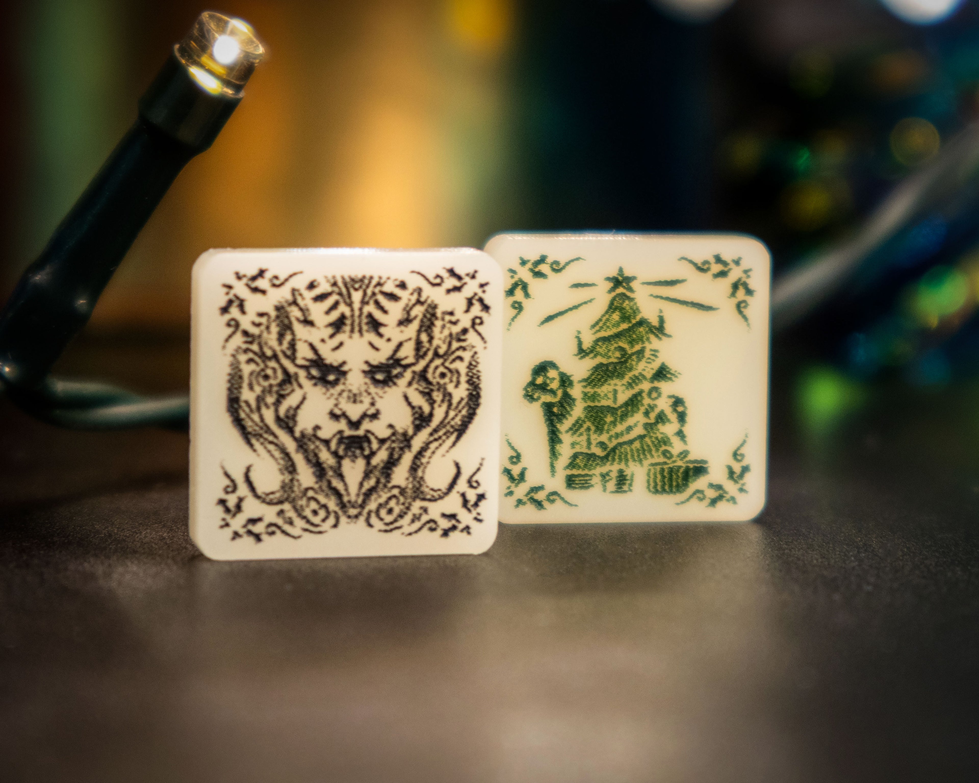 Krumpas Doom/Clue Tokens for Arkham Horror LCG - Limited Edition Christmas Exclusive