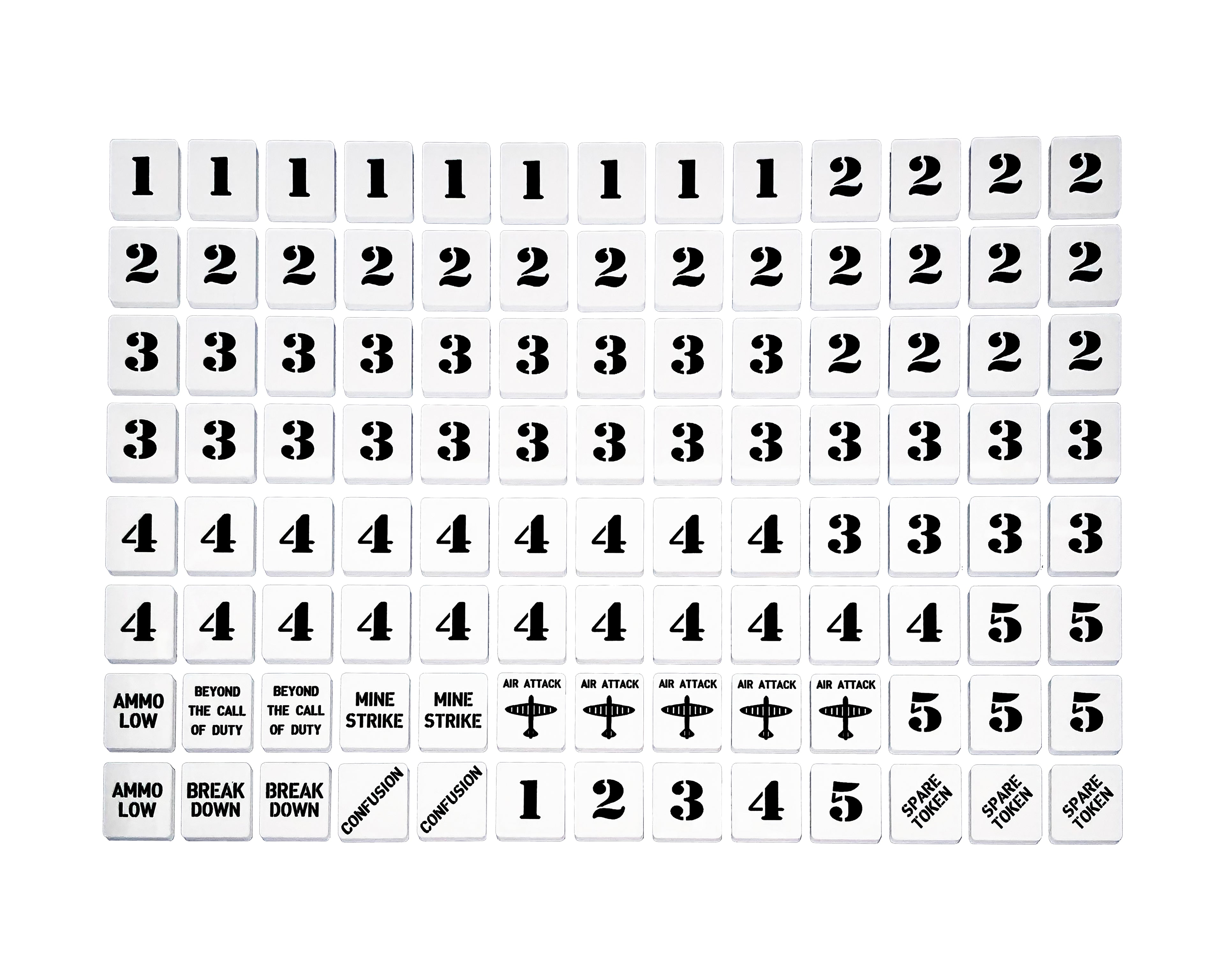 Battlegroup Morale Token Set - Single Sided