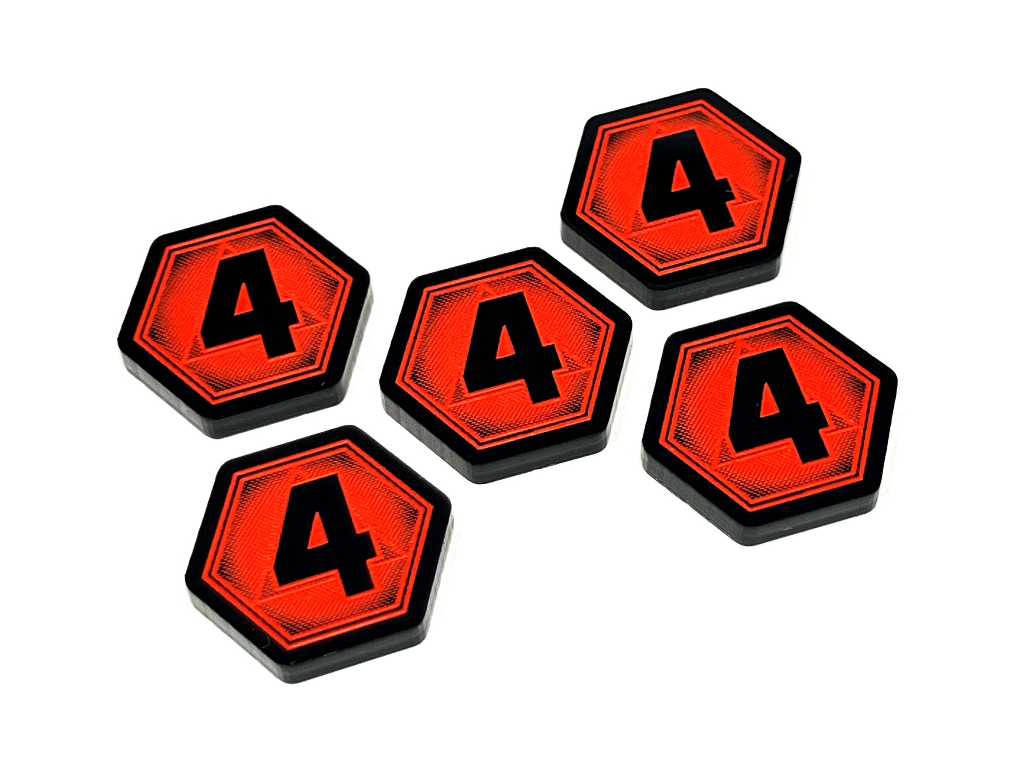 5 x 3/4 Damage Tokens for Star Wars Shatterpoint (Double Sided)