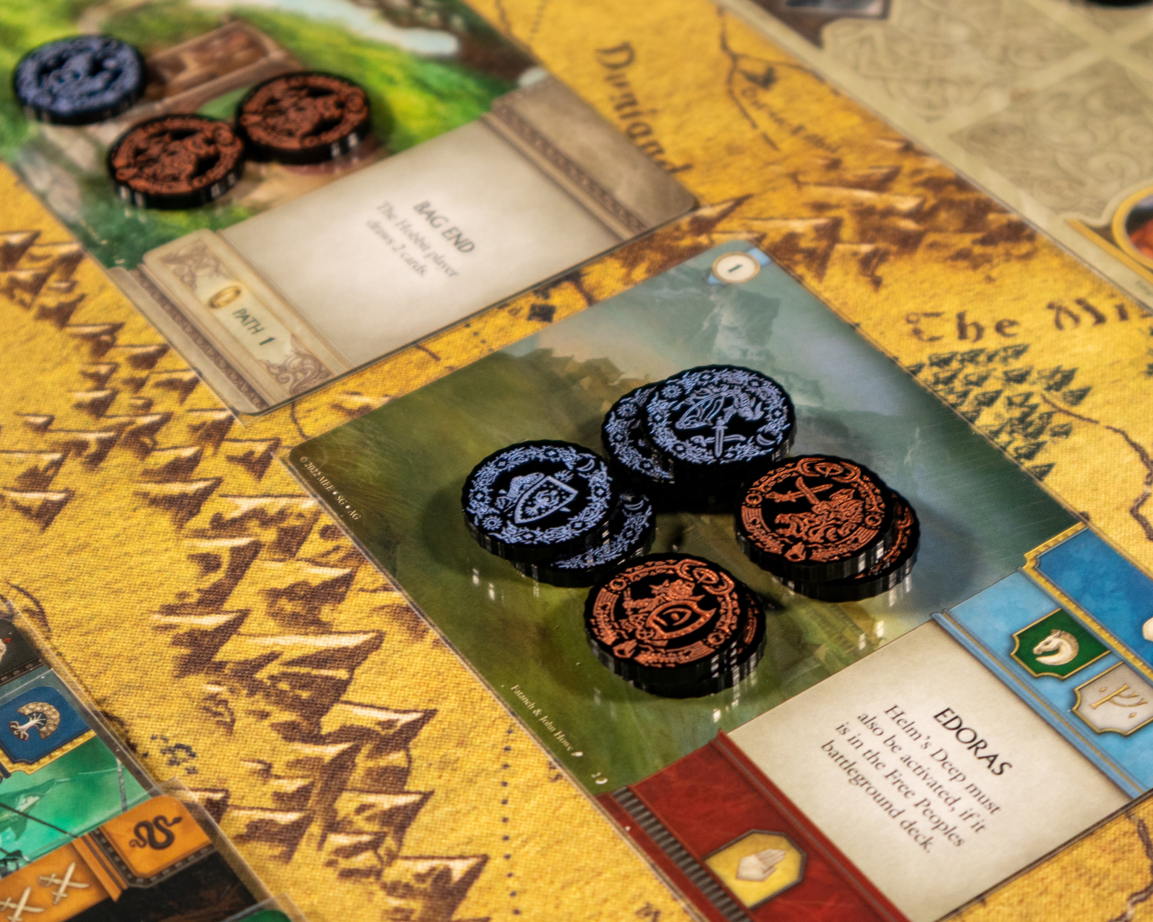 5 x Shadow Combat Tokens for War of the Ring - The Card Game