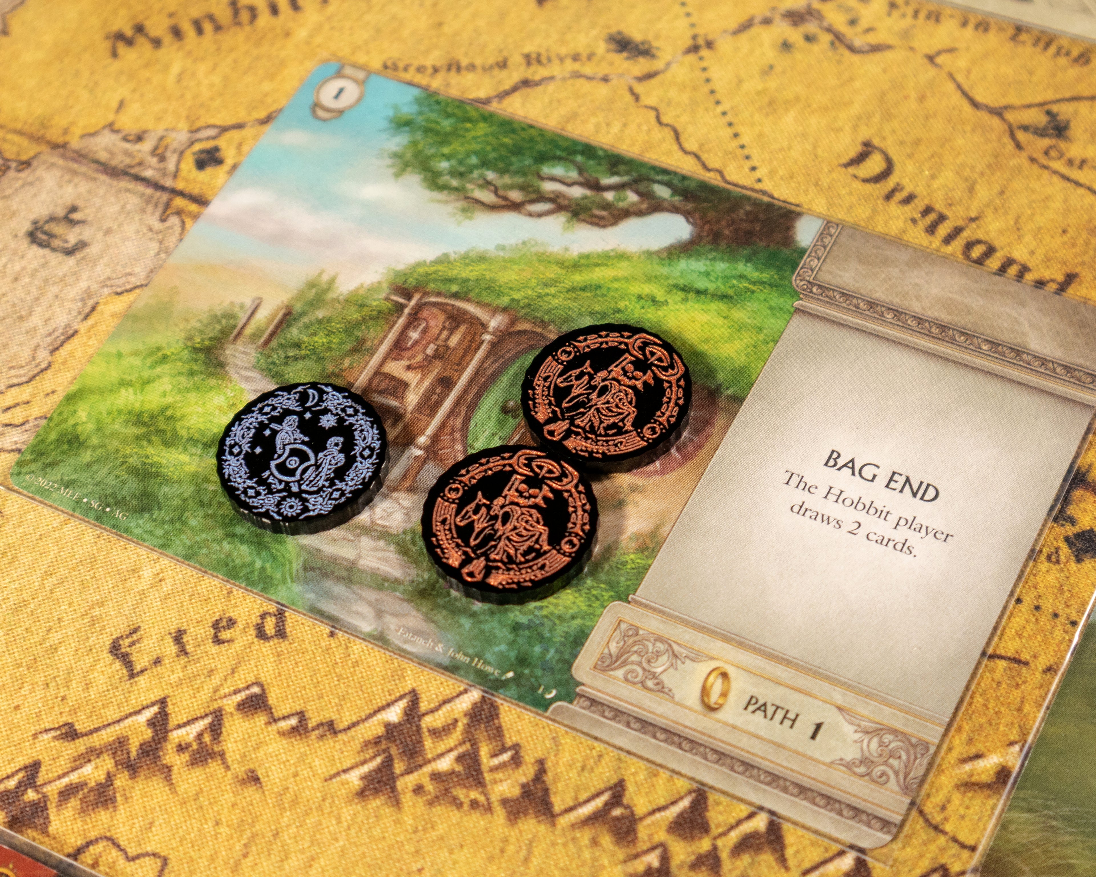 5 x Free Peoples Journey Tokens for War of the Ring - The Card Game